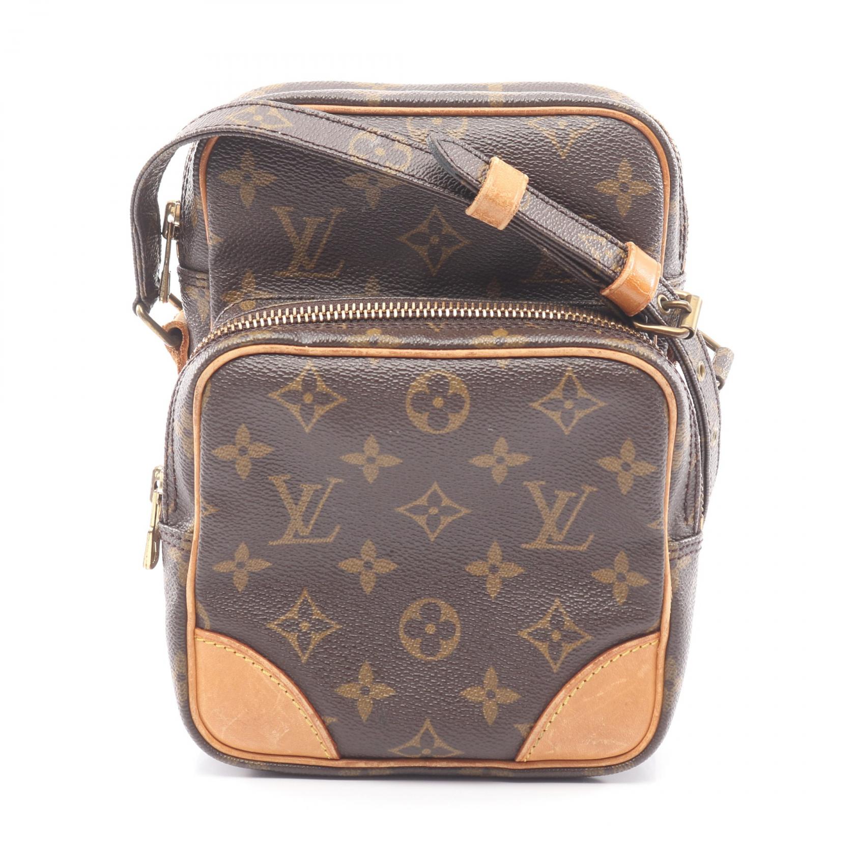 【15%OFFクーポン 7/26 9:59〆】ルイ・ヴィトン LOUIS VUITTON アマゾン ショルダーバッグ バッグ PVCコーティングキャンバス レザー モノグラム レディース ブラウン系 M45236 【中古】|Brandoff銀座