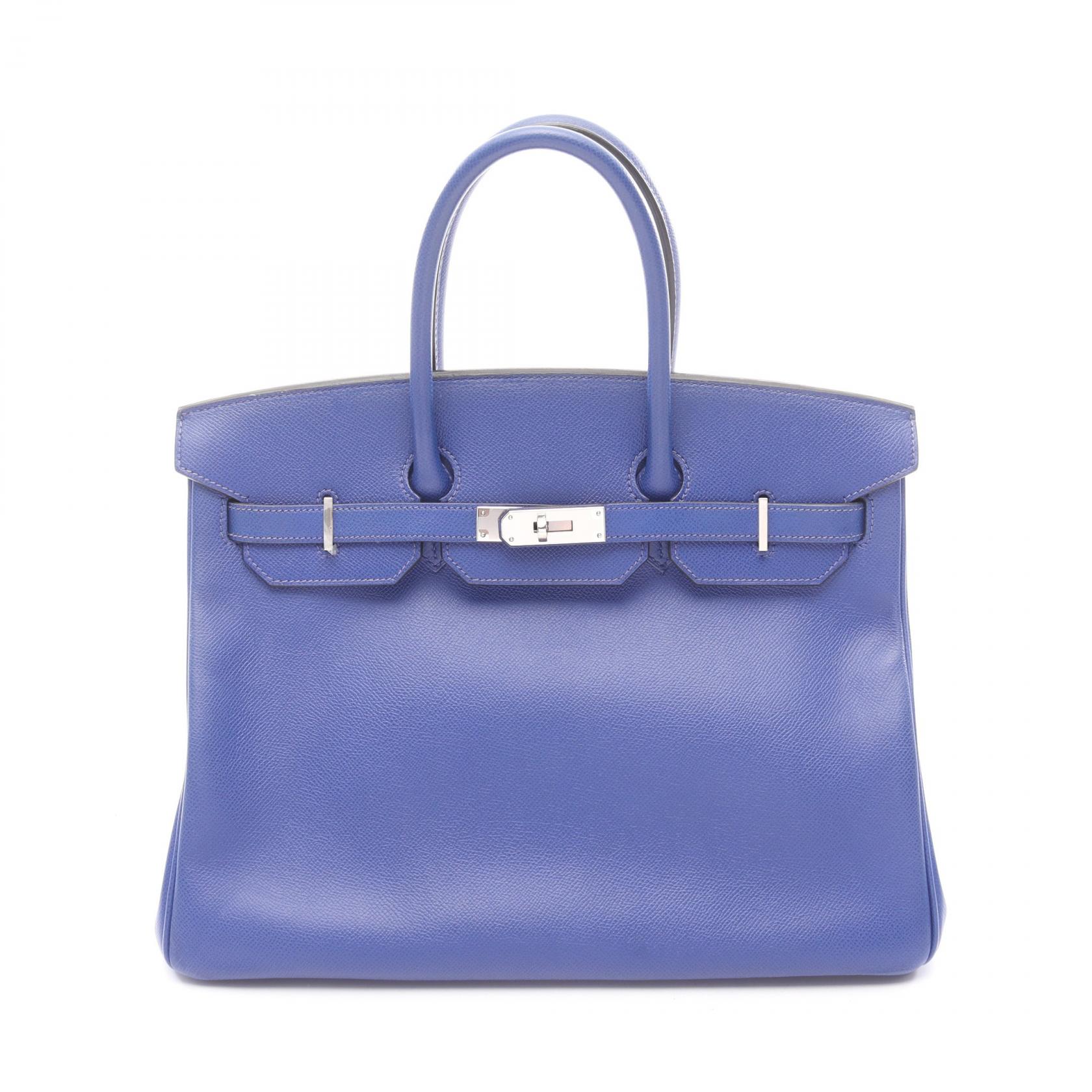 【15%OFFクーポン 7/26 9:59〆】エルメス HERMES バーキン35 ブルーエレクトリック ハンドバッグ バッグ ヴォーエプソン ヴォーエプソン レディース ブルー系 【中古】|Brandoff銀座