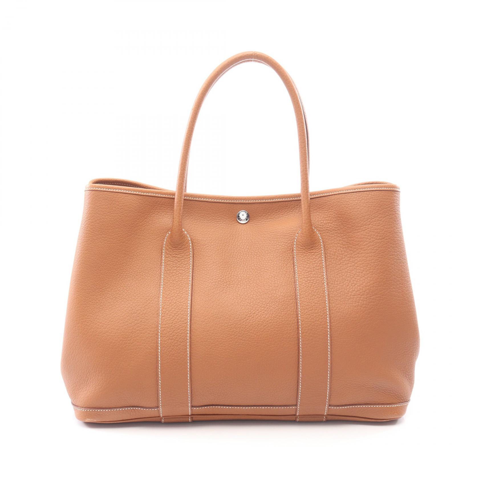 【15%OFFクーポン 7/26 9:59〆】エルメス HERMES ガーデンパーティPM トートバッグ バッグ レザー ネゴンダ ネゴンダ レディース ブラウン系 【中古】|Brandoff銀座