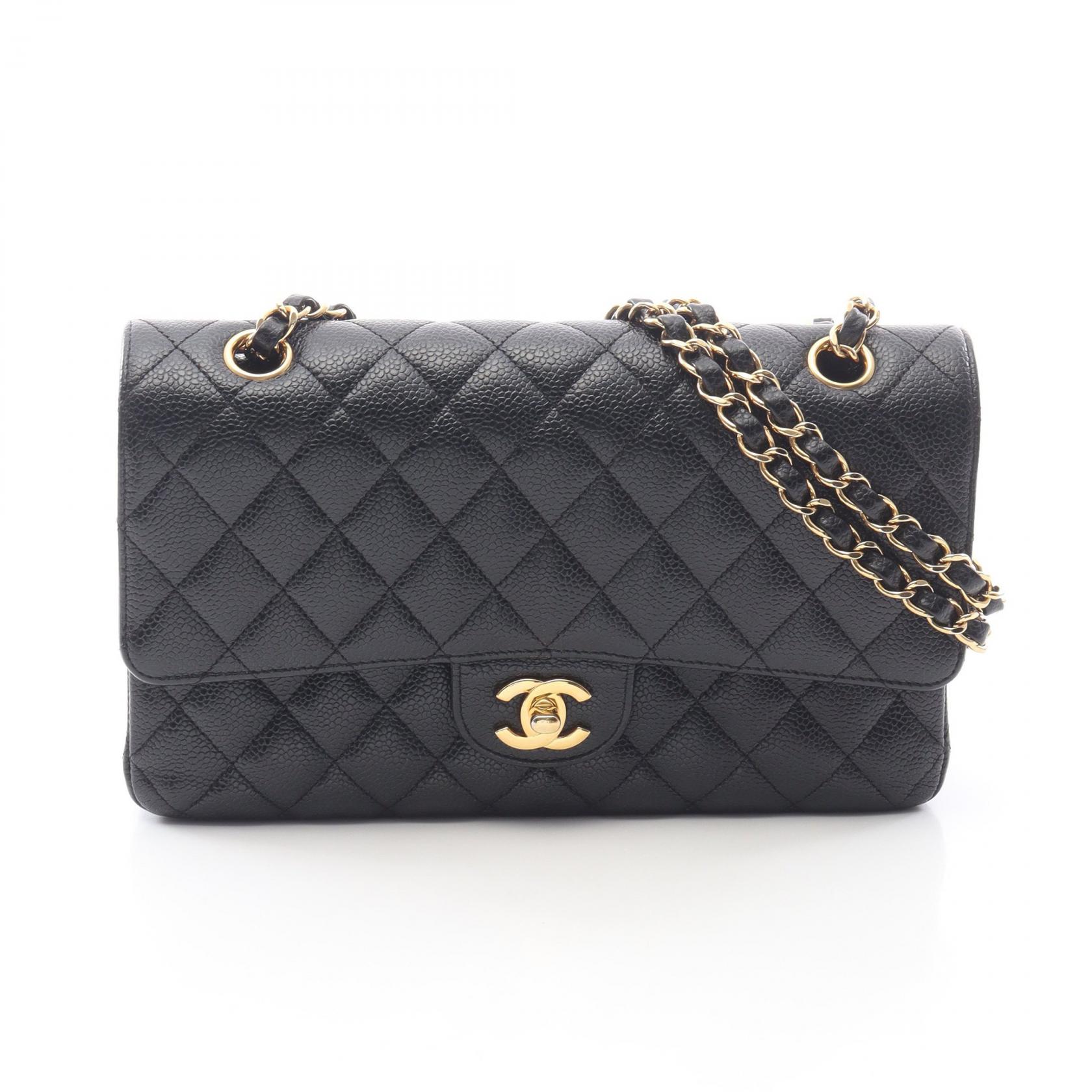 【15%OFFクーポン 7/26 9:59〆】シャネル CHANEL マトラッセ Wフラップ ショルダーバッグ バッグ キャビアスキン(グレインドカーフ) レディース ブラック系 【中古】｜Brandoff銀座 684,000円