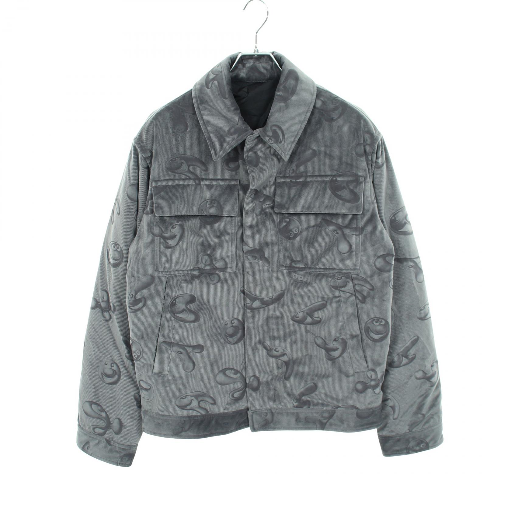 【10%OFFクーポン 7/26 9:59〆】 ディオール Dior DIOR × KENNY SCHARF 中綿 コーデュロイ 衣料品 アウター ポリエステル メンズ グレー系 193C409B5263 【中古】|Brandoff銀座