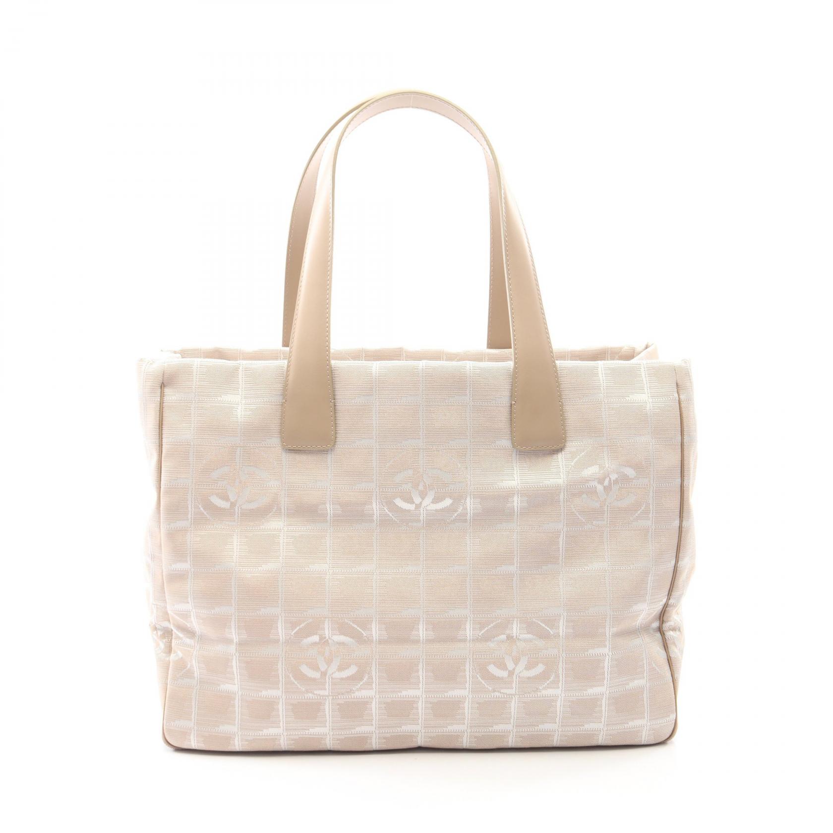 【15%OFFクーポン 7/26 9:59〆】シャネル CHANEL ニュートラベルラインMM トートバッグ バッグ レザー ナイロンキャンバス レディース ベージュ系 A15991 【中古】|Brandoff銀座