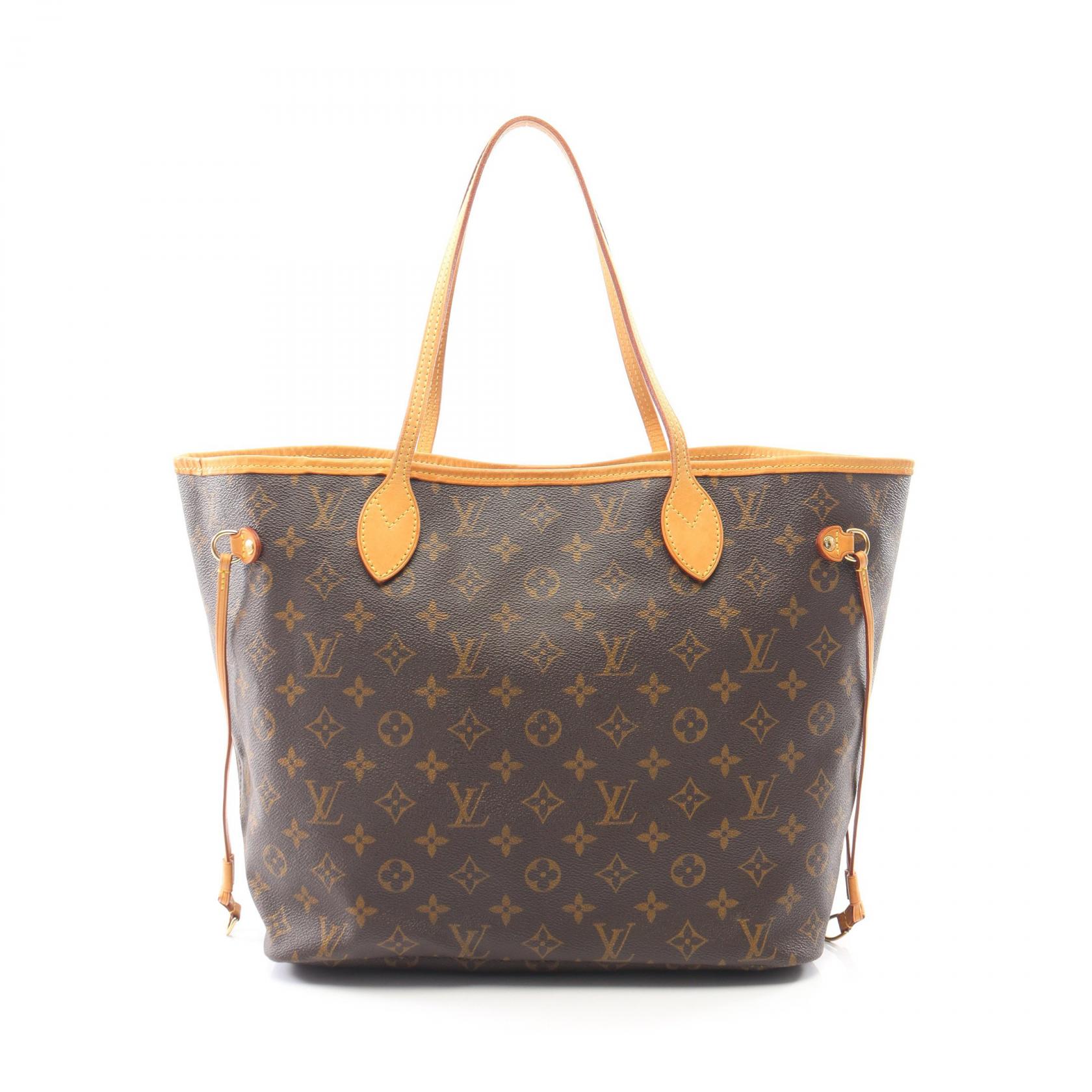 【15%OFFクーポン 7/26 9:59〆】ルイ・ヴィトン LOUIS VUITTON ネヴァーフルMM モノグラム トートバッグ バッグ PVCコーティングキャンバス レザー レディース ブラウン系 M40156 【中古】｜Brandoff銀座