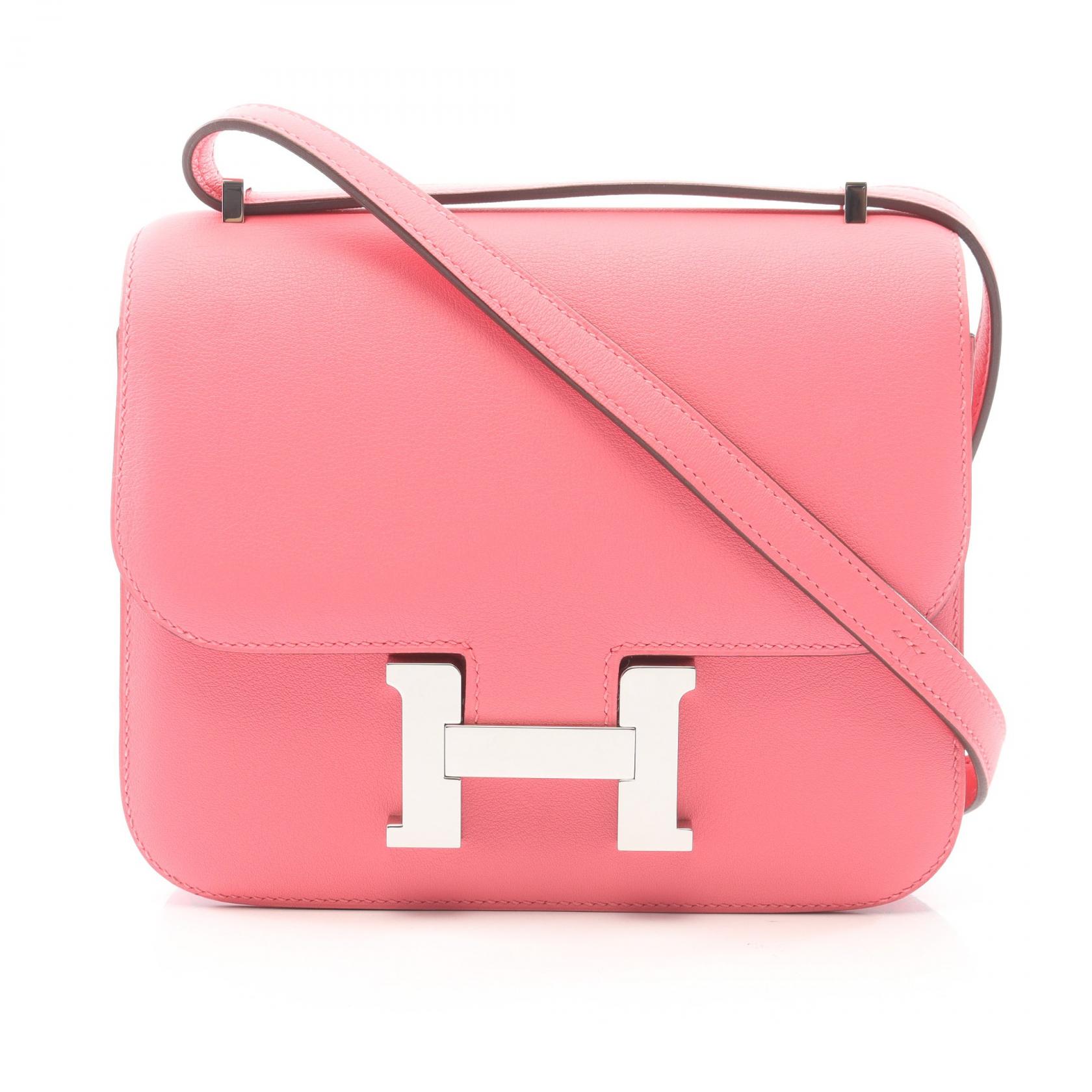 【15%OFFクーポン 7/26 9:59〆】エルメス HERMES コンスタンス3 ミニ ショルダーバッグ バッグ レザー カーフ(牛革) ヴォースイフト ヴォースイフト レディース ピンク系 【中古】|Brandoff銀座