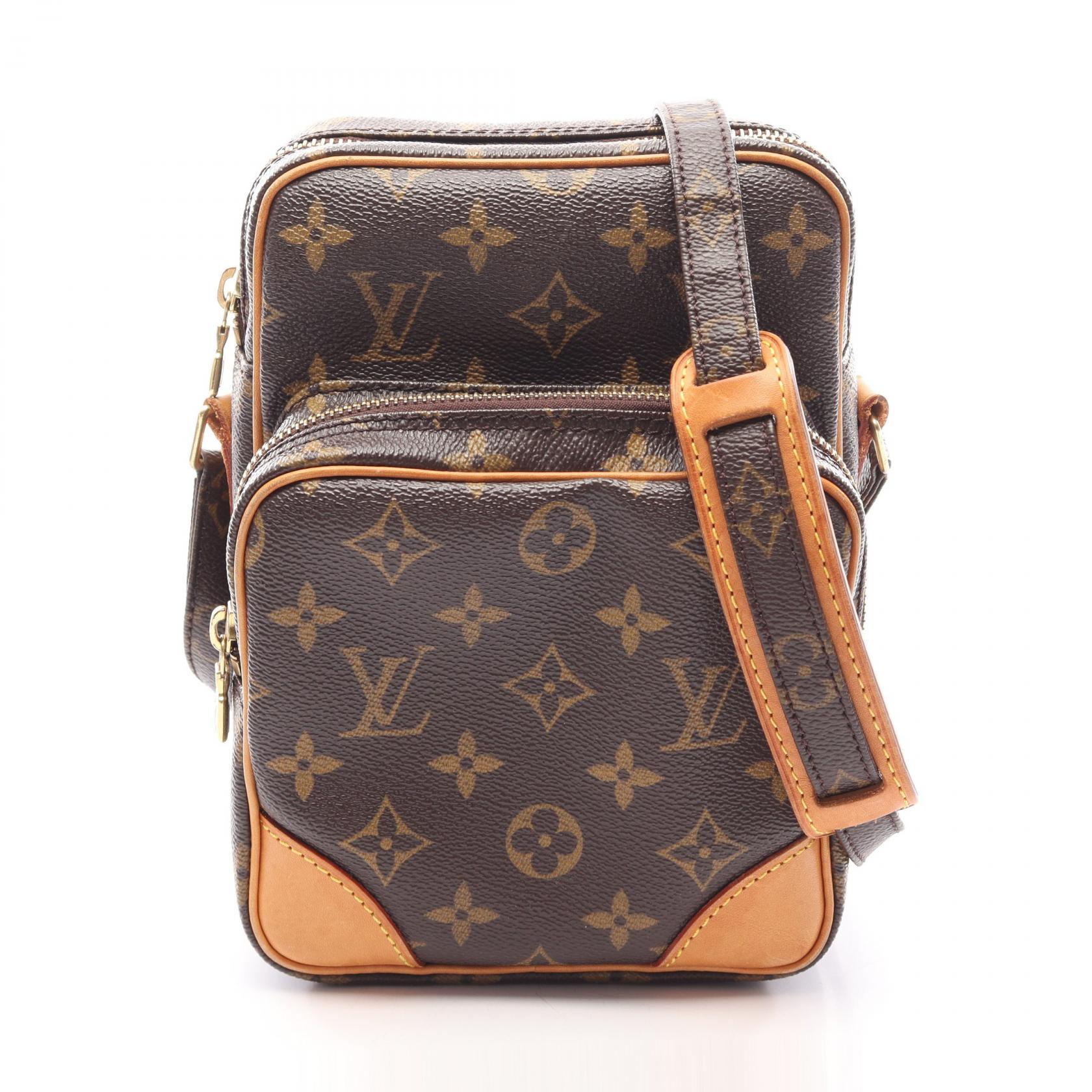 【15%OFFクーポン 7/26 9:59〆】ルイ・ヴィトン LOUIS VUITTON アマゾン ショルダーバッグ バッグ PVCコーティングキャンバス レザー モノグラム レディース ブラウン系 M45236 【中古】|Brandoff銀座