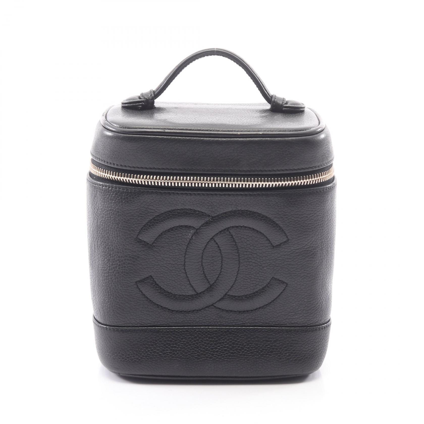 シャネル CHANEL ココマーク ハンドバッグ バッグ キャビアスキン(グレインドカーフ) レディース ブラック系 A01998 【中古】｜Brandoff銀座