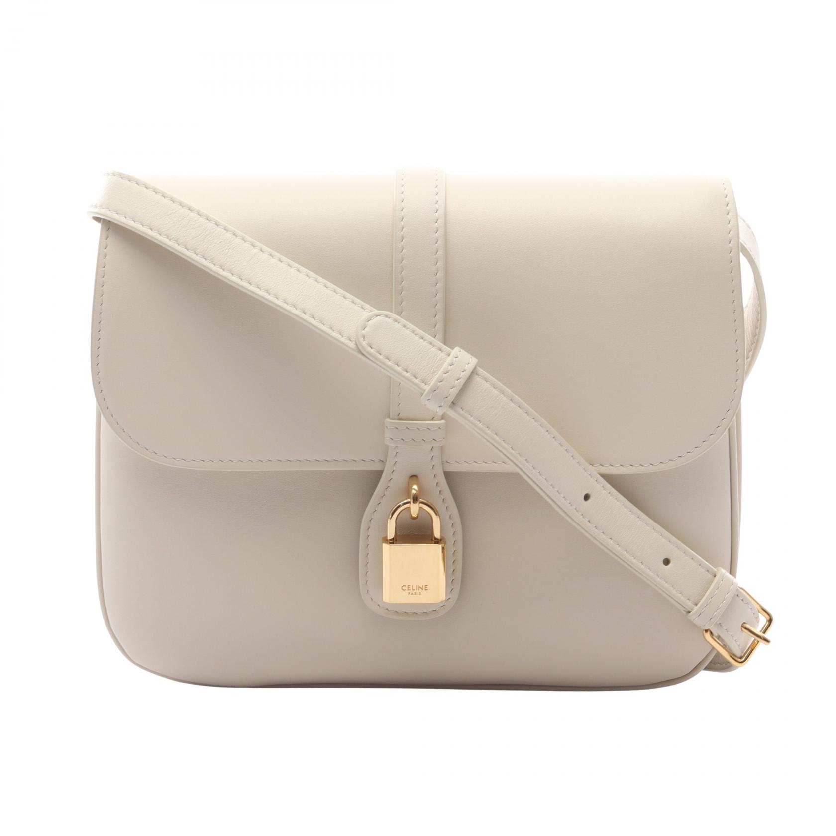 セリーヌ CELINE Medium Tabou ショルダーバッグ バッグ レザー レディース ホワイト系 196583DK1 【中古】｜Brandoff銀座