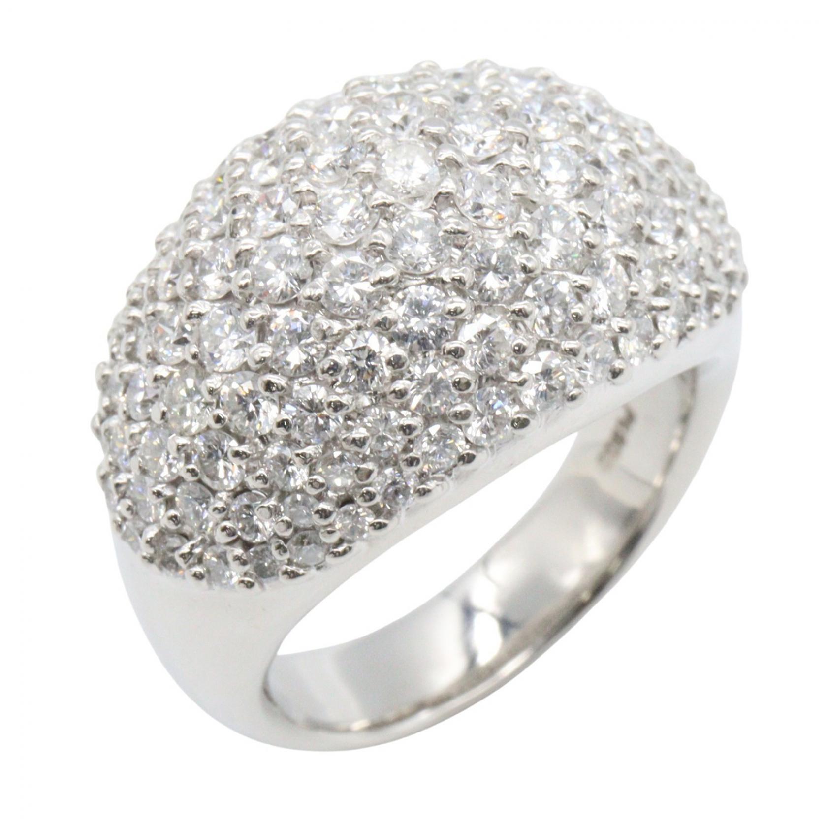 【10%OFFクーポン 7/26 9:59〆】 ジュエリー JEWELRY ダイヤリング リング・指輪 ジュエリー Pt900プラチナ ダイヤモンド レディース シルバー系 ﾀﾞｲﾔ 25.8g 【中古】｜Brandoff銀座