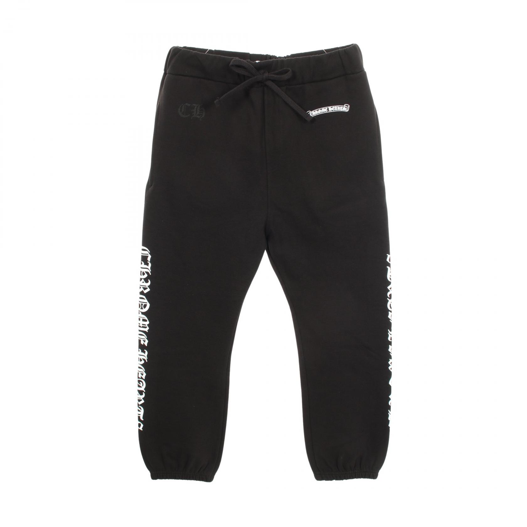 【10%OFFクーポン 7/26 9:59〆】 クロムハーツ CHROME HEARTS CHプラス サイドロゴ パンツ 衣料品 ボトムス コットン メンズ ブラック系 【中古】|Brandoff銀座