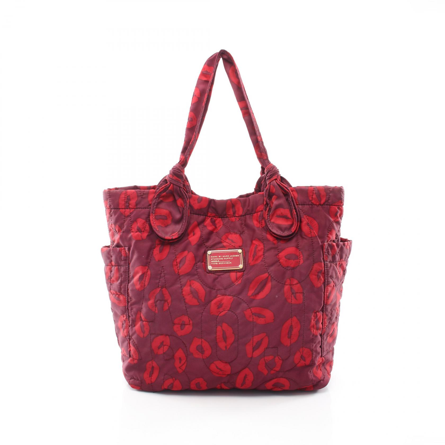 マークバイマークジェイコブス MARC BY MARC JACOBS リップ トートバッグ バッグ ナイロン レディース ボルドー系 / レッド系 【中古】｜Brandoff銀座