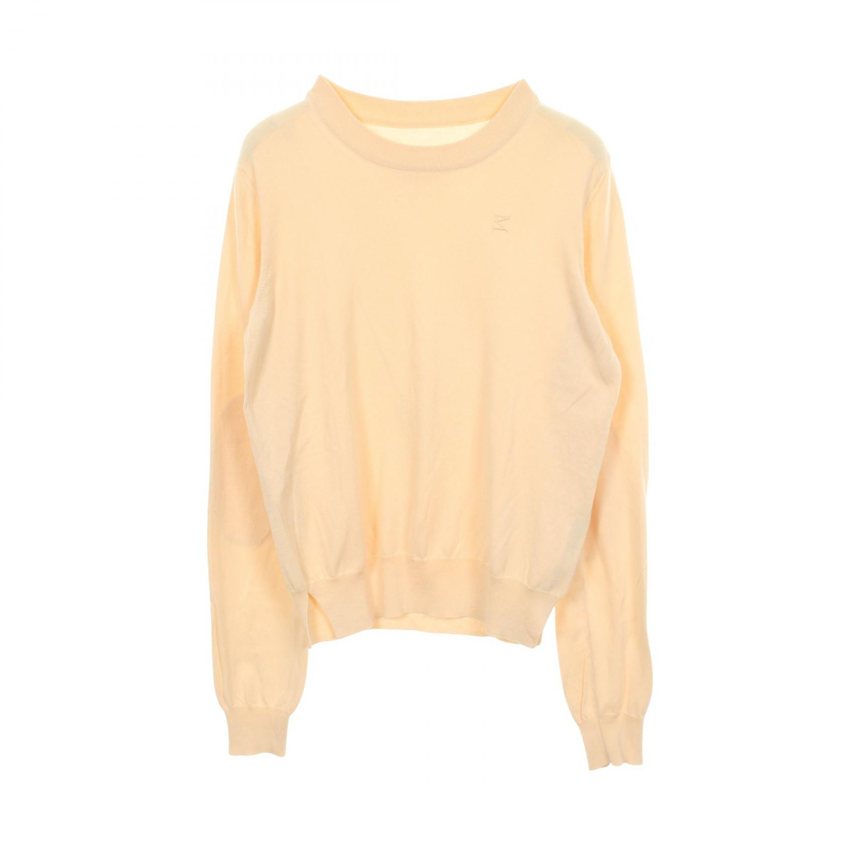【10%OFFクーポン 7/26 9:59〆】 メゾン マルジェラ Maison Margiela エルボーパッチ ニット 衣料品 トップス コットン レディース アイボリー系 【中古】｜Brandoff銀座 17,982円
