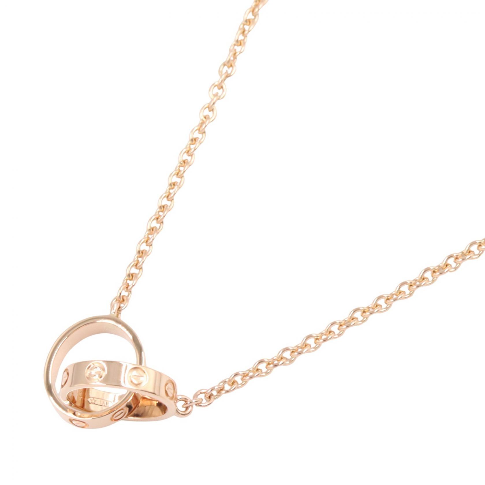 【10%OFFクーポン 7/26 9:59〆】 カルティエ CARTIER ベビーラブネックレス ネックレス ジュエリー K18PG(ピンクゴールド) レディース ゴールド系 212300 【中古】|Brandoff銀座