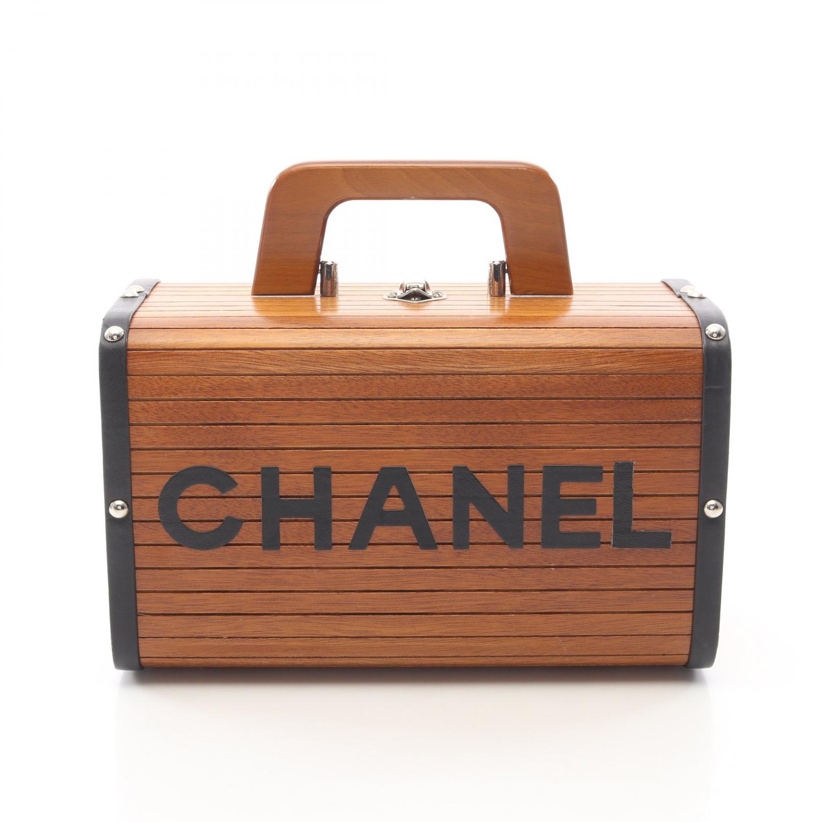 【15%OFFクーポン 7/26 9:59〆】シャネル CHANEL ココマーク ハンドバッグ バッグ レザー ウッド レディース ブラウン系 / ブラック系 【中古】｜Brandoff銀座