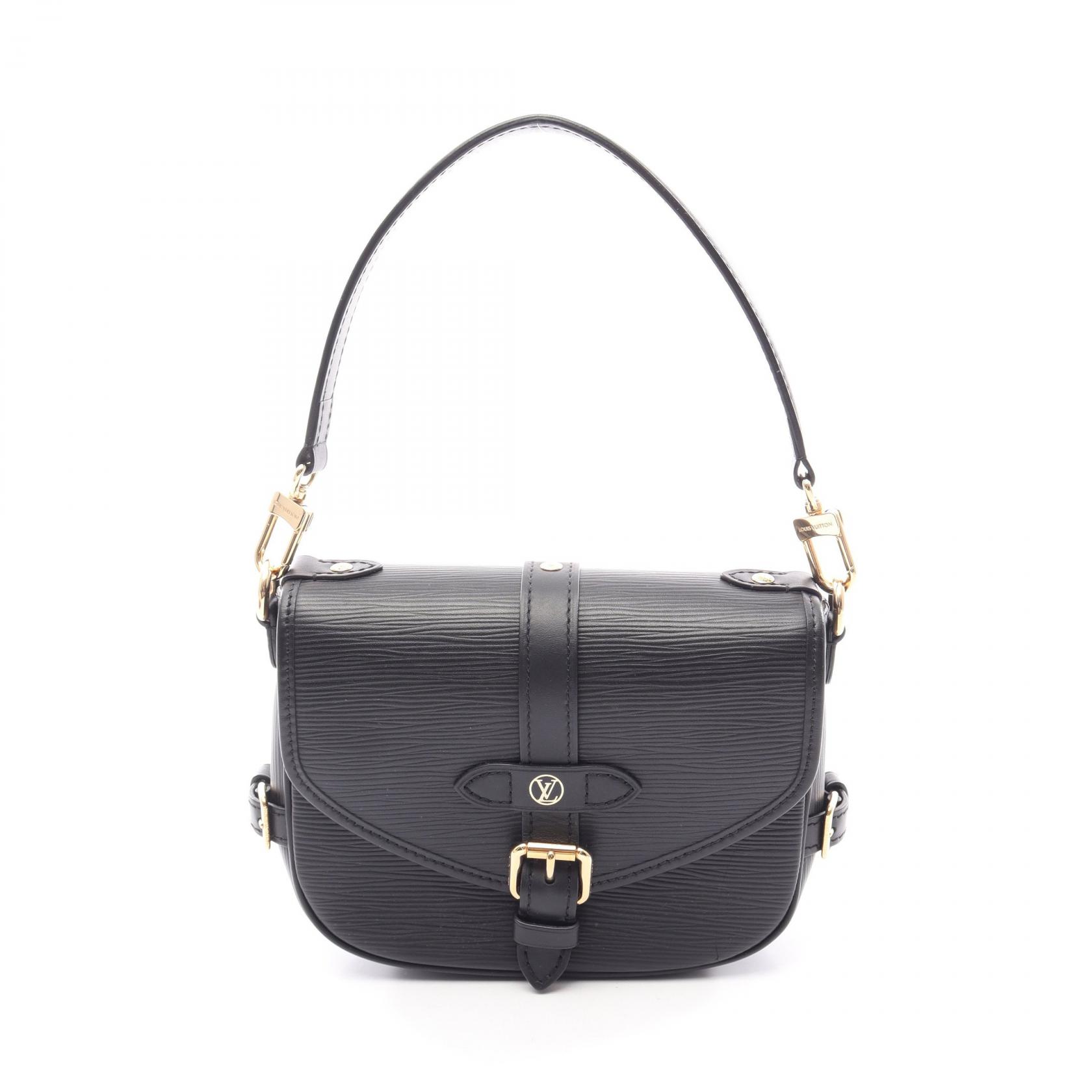 【15%OFFクーポン 7/26 9:59〆】ルイ・ヴィトン LOUIS VUITTON ソミュールBB エピ ノワール ハンドバッグ バッグ レザー レディース ブラック系 M23469 【中古】｜Brandoff銀座