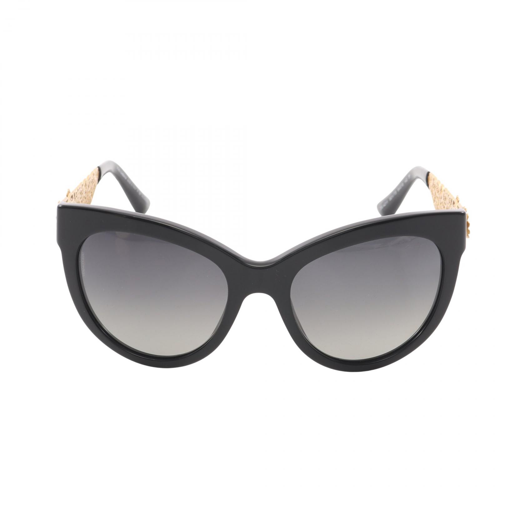 【10%OFFクーポン 7/26 9:59〆】 ドルチェアンドガッバーナ DOLCE & GABBANA フラワー装飾 グラデーションレンズ サングラス 衣料品 プラスチック / GP レディース ブラック系 / ゴールド系 DG4211 【中古】｜Brandoff銀座