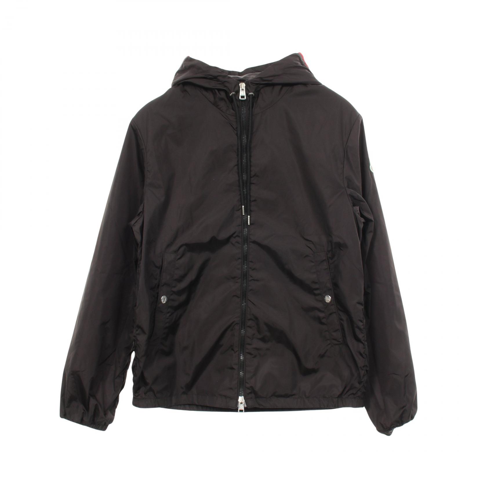 モンクレール MONCLER GRIMPEURS フード付き ナイロンジャケット 衣料品 アウター ナイロン メンズ ブラック系 【中古】｜Brandoff銀座