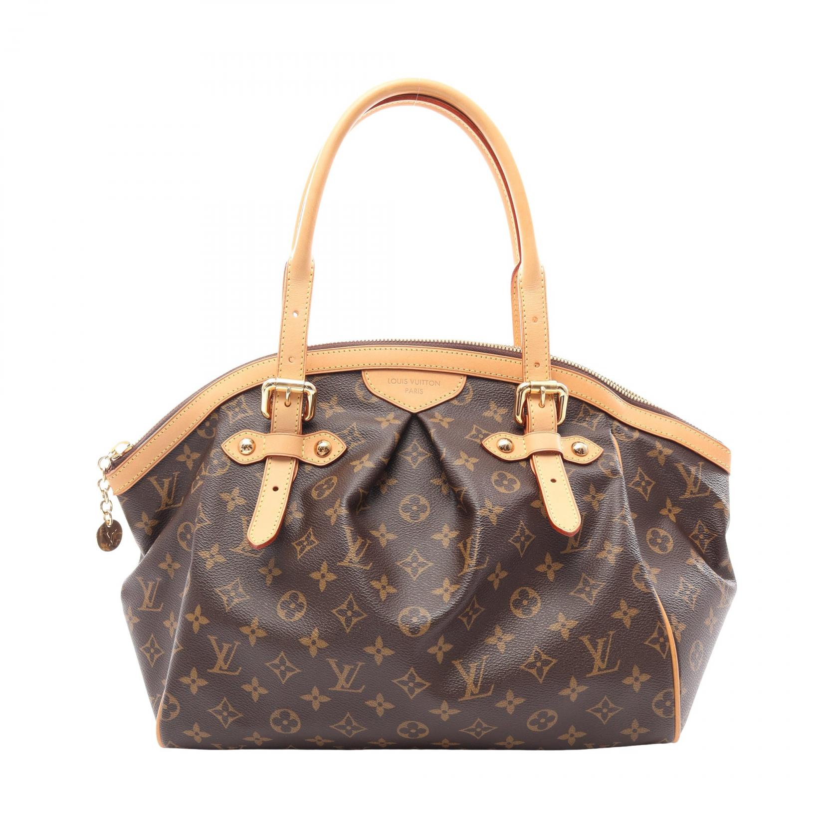【15%OFFクーポン 7/26 9:59〆】ルイ・ヴィトン LOUIS VUITTON ティヴォリGM ハンドバッグ バッグ PVCコーティングキャンバス レザー モノグラム レディース ブラウン系 M40144 【中古】｜Brandoff銀座
