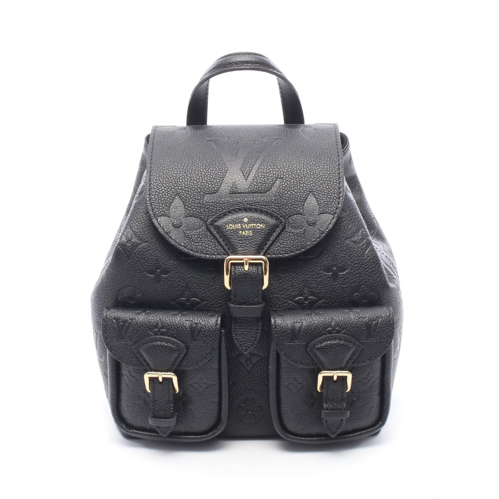ルイ・ヴィトン LOUIS VUITTON バックアップ モノグラムアンプラント ノワール リュックサック バックパック バッグ レザー レディース ブラック系 M47072 【中古】｜Brandoff銀座