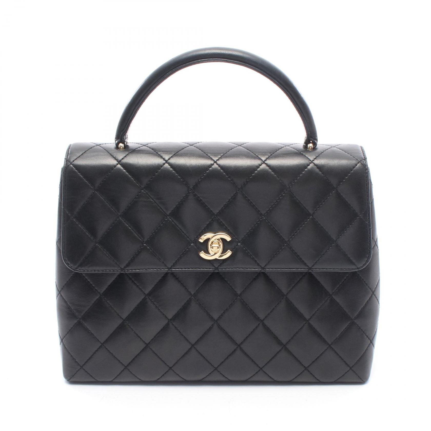 シャネル CHANEL マトラッセ ハンドバッグ バッグ ラムスキン（羊革） レディース ブラック系 A12397 【中古】｜Brandoff銀座