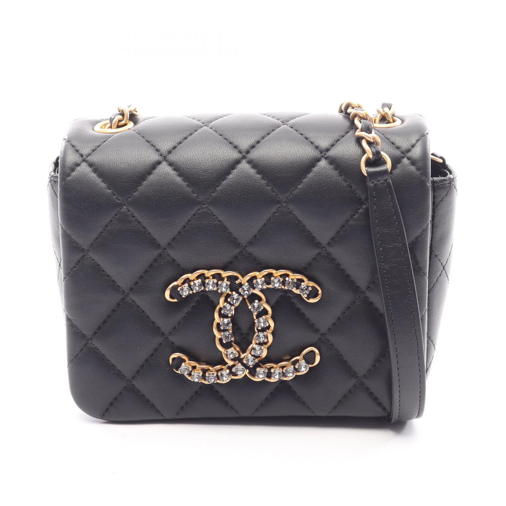 【15%OFFクーポン 7/26 9:59〆】シャネル CHANEL マトラッセ ショルダーバッグ バッグ ラムスキン(羊革) レディース ブラック系 AS2599 【中古】|Brandoff銀座