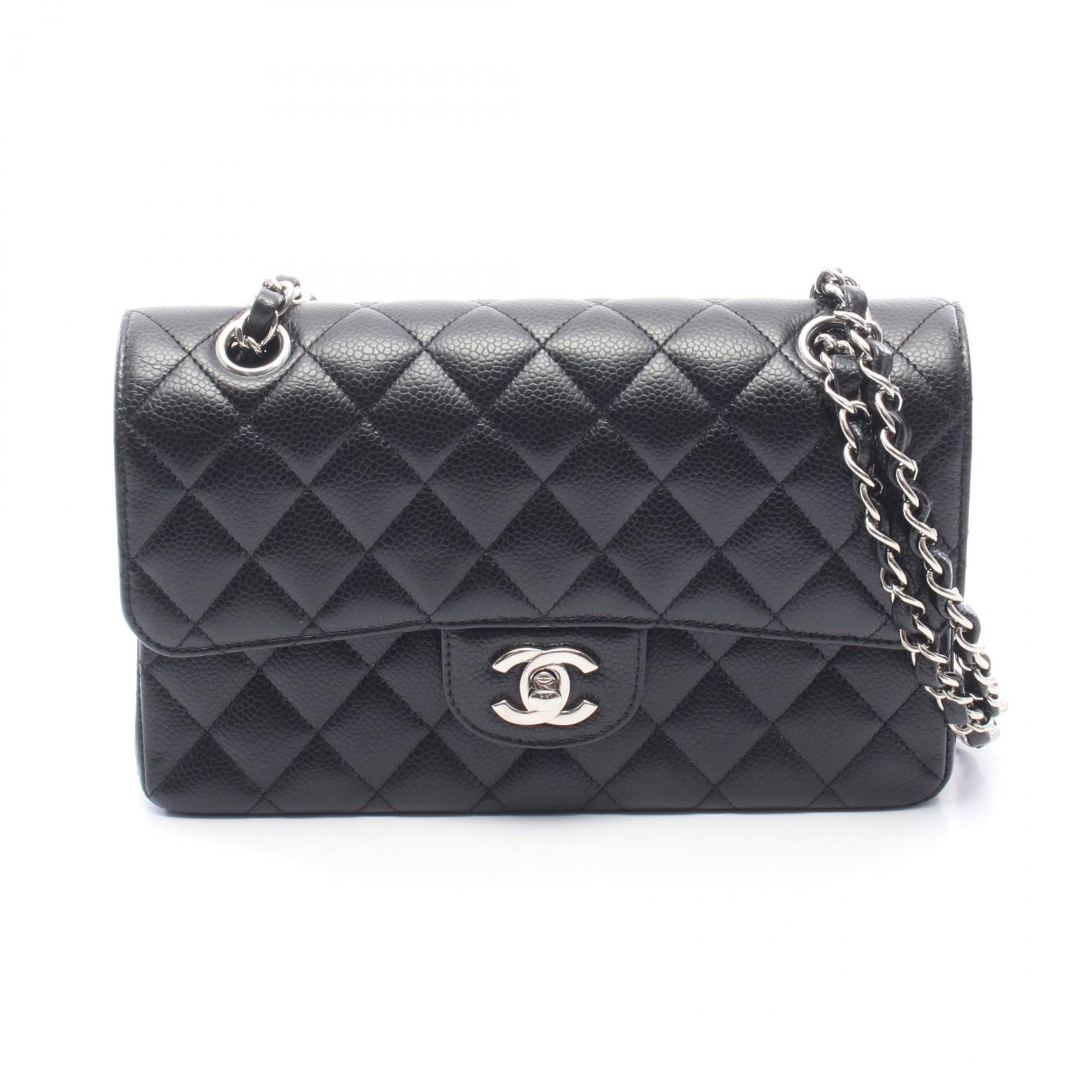 【15%OFFクーポン 7/26 9:59〆】シャネル CHANEL マトラッセ Wフラップ ショルダーバッグ バッグ カーフ（牛革） レディース ブラック系 A01113 【中古】｜Brandoff銀座