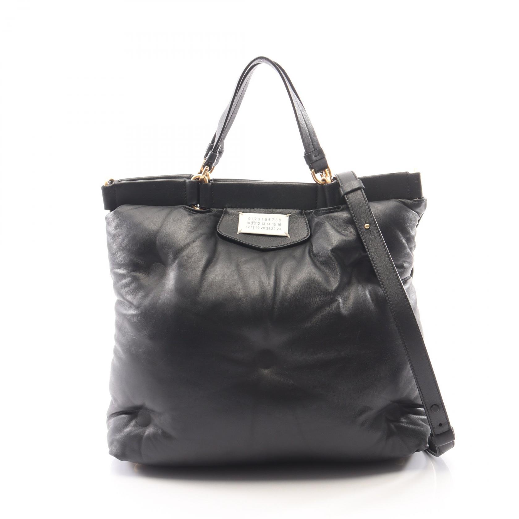 【15%OFFクーポン 7/26 9:59〆】メゾンマルジェラ11 Maison Margiela 11 GLAM SLAM グラムスラム 2WAY ハンドバッグ バッグ レザー レディース ブラック系 S56WC0126 【中古】|Brandoff銀座