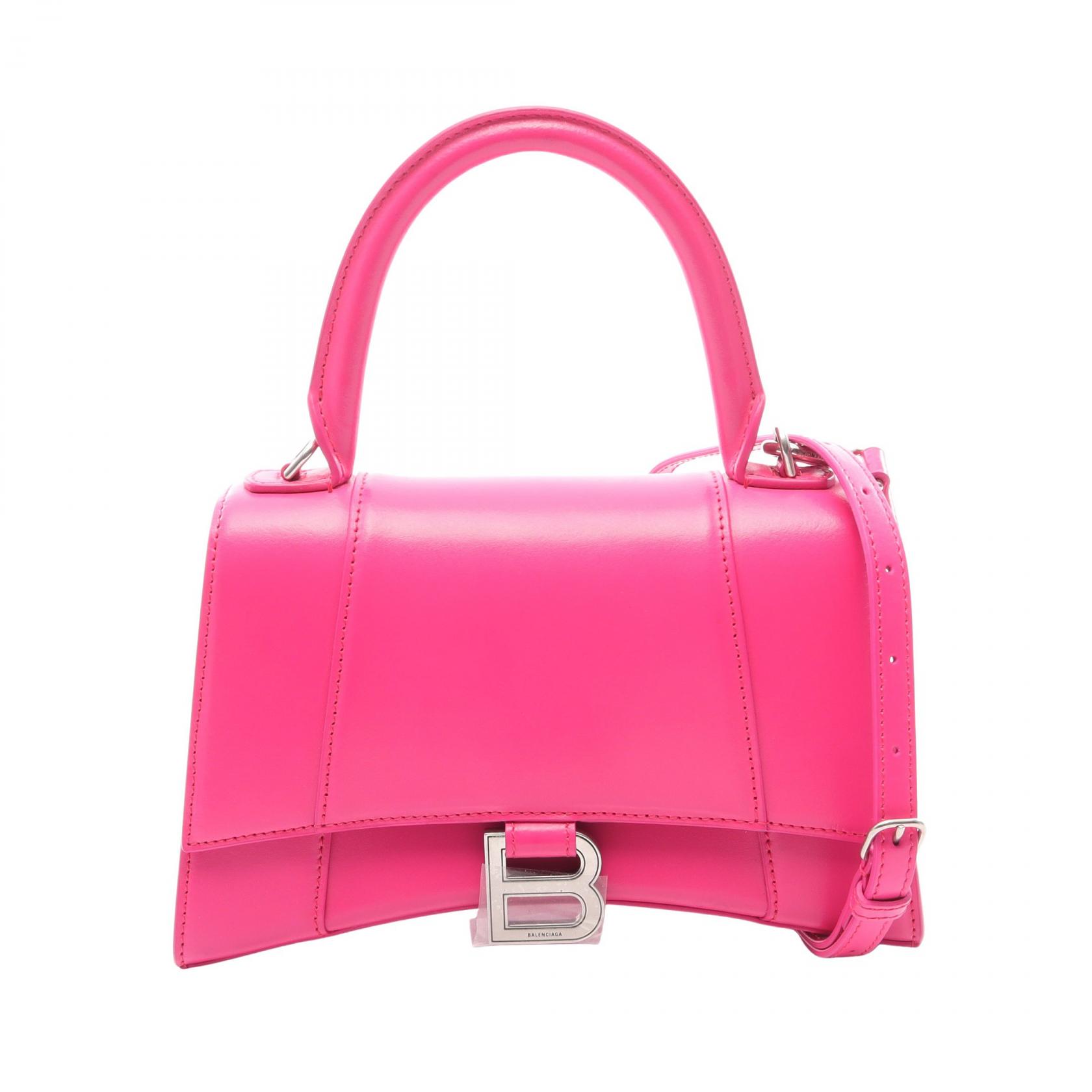 【15%OFFクーポン 7/26 9:59〆】バレンシアガ BALENCIAGA アワーグラス スモール 2WAY ハンドバッグ バッグ レザー レディース ピンク系 5935461 【中古】|Brandoff銀座