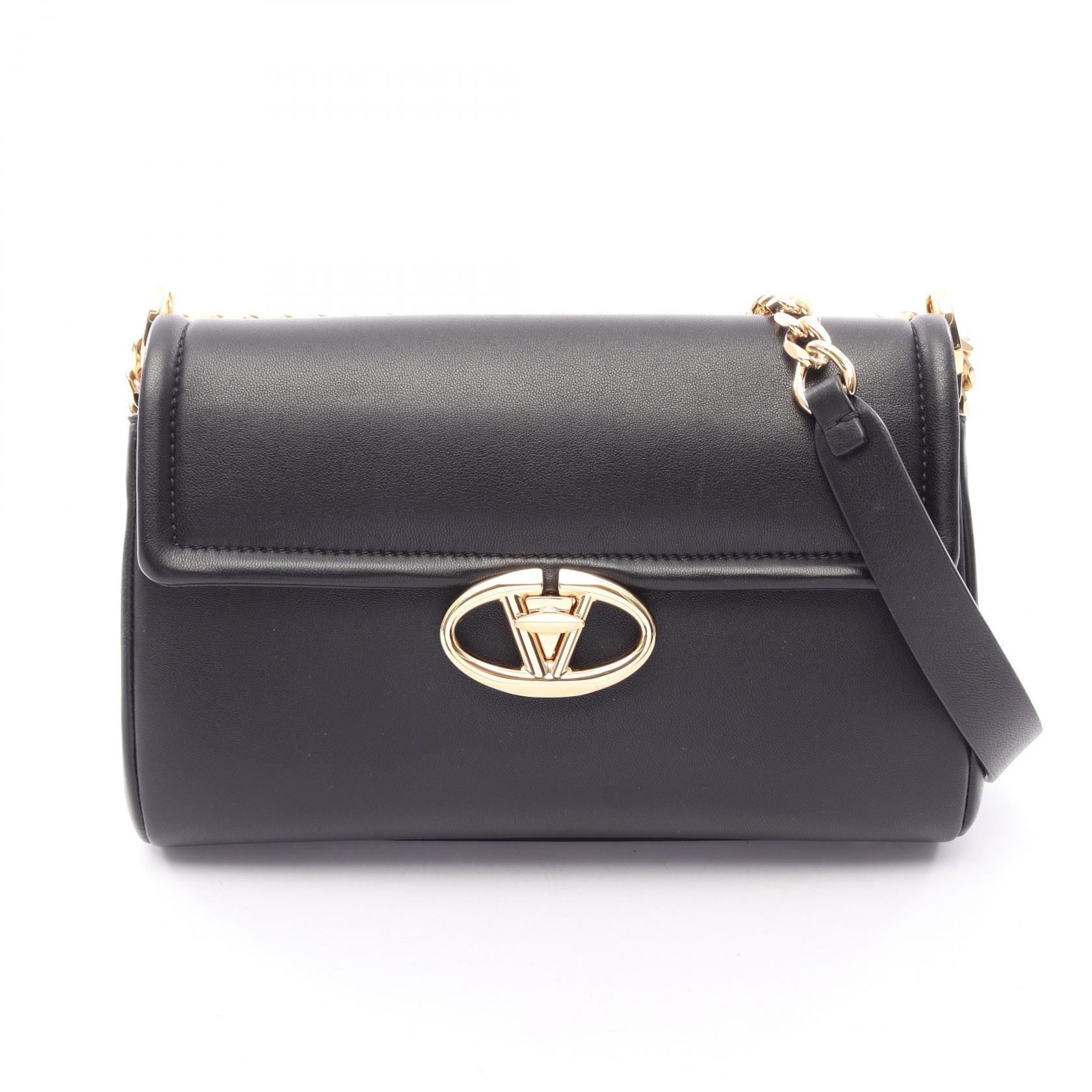ヴァレンティノ・ガラヴァーニ Valentino Garavani Vロゴ デラックス ショルダーバッグ バッグ レザー レディース ブラック系 5W0B0Q63ZFJ0NO 【中古】｜Brandoff銀座