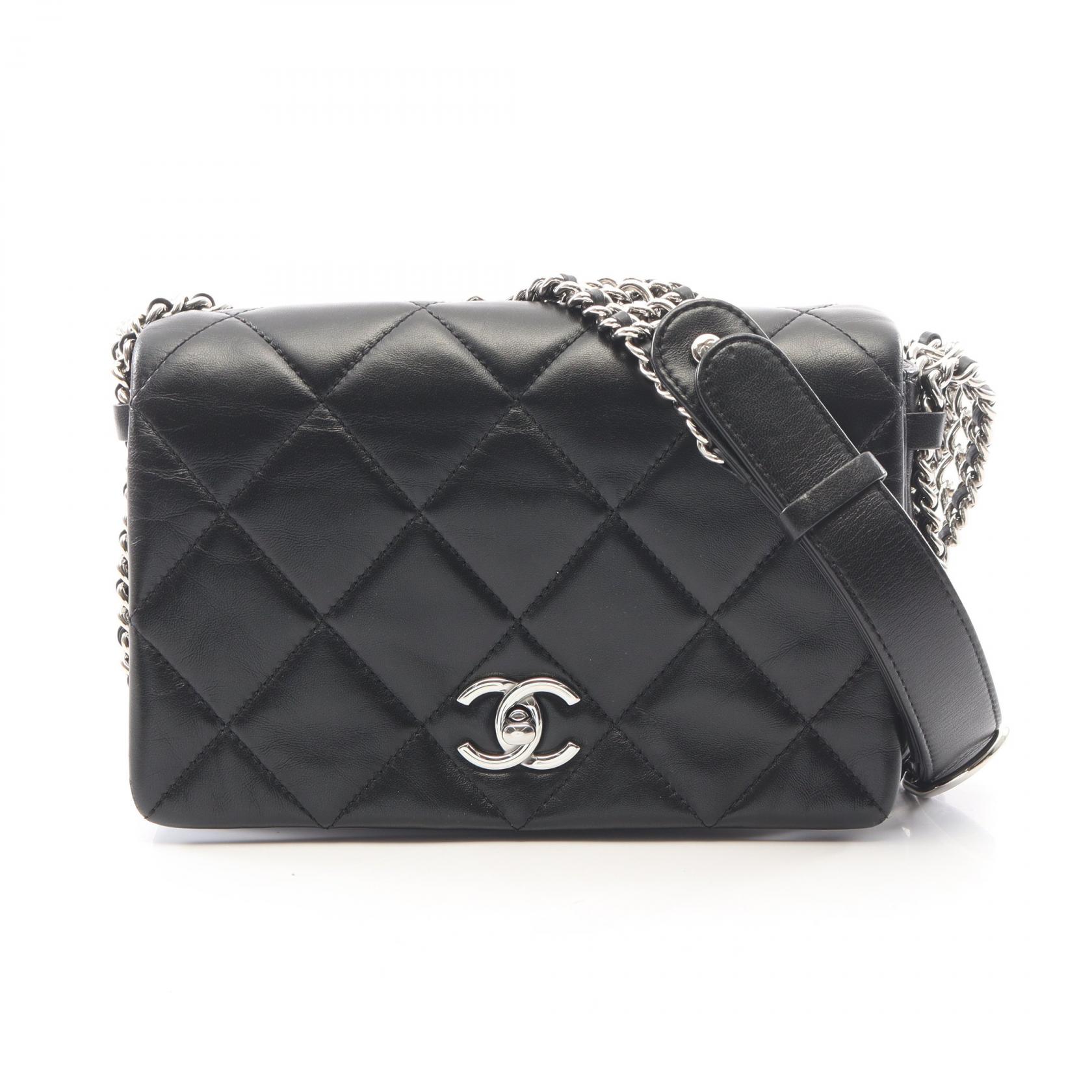 【15%OFFクーポン 7/26 9:59〆】シャネル CHANEL マトラッセ ショルダーバッグ バッグ ラムスキン(羊革) レディース ブラック系 【中古】|Brandoff銀座