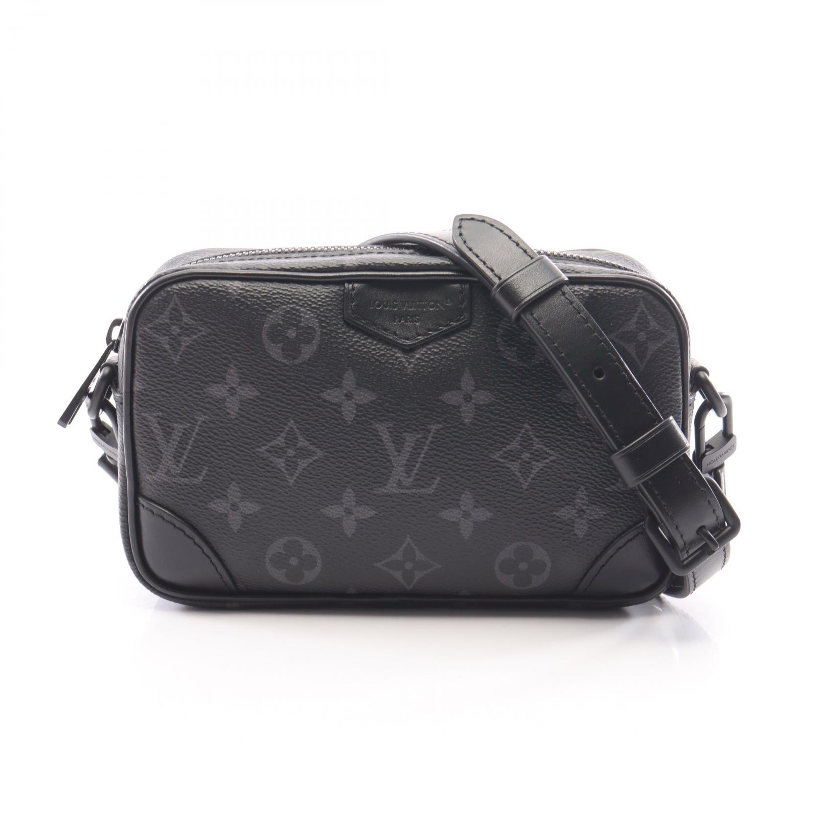 【15%OFFクーポン 7/26 9:59〆】ルイ・ヴィトン LOUIS VUITTON トロカデロ ウェアラブルウォレット ショルダーバッグ バッグ PVCコーティングキャンバス レザー モノグラム・エクリプス メンズ ブラック系 M14253 【中古】｜Brandoff銀座