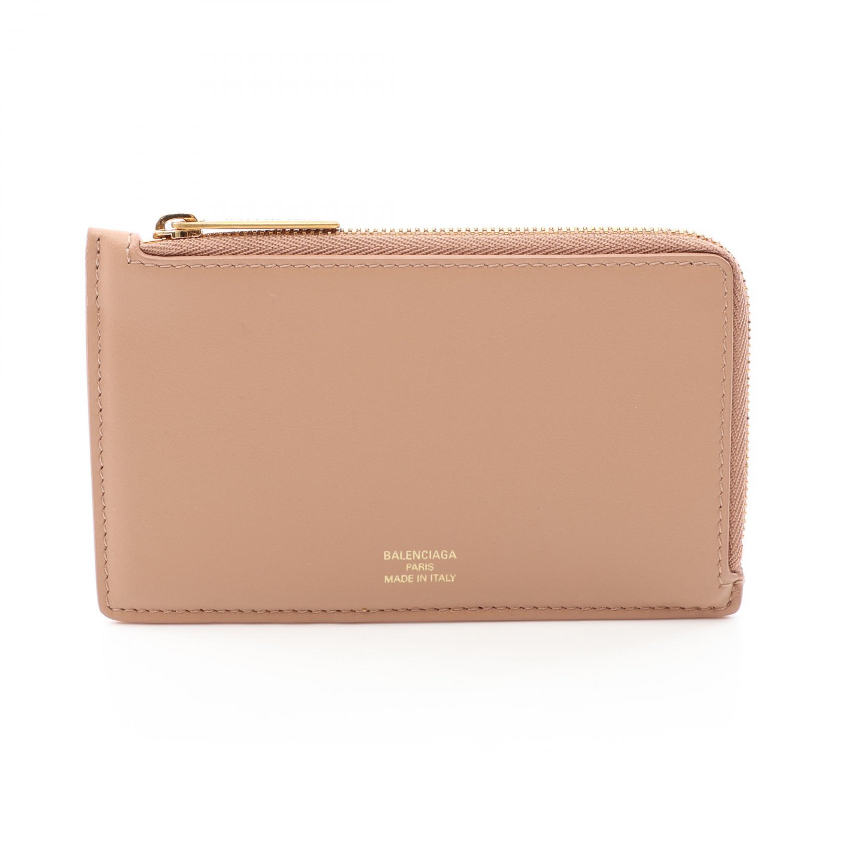 【10%OFFクーポン 7/26 9:59〆】 バレンシアガ BALENCIAGA エンベロープ フラグメントケース カードケース アクセサリー レザー レディース ベージュ系 736734 【中古】｜Brandoff銀座