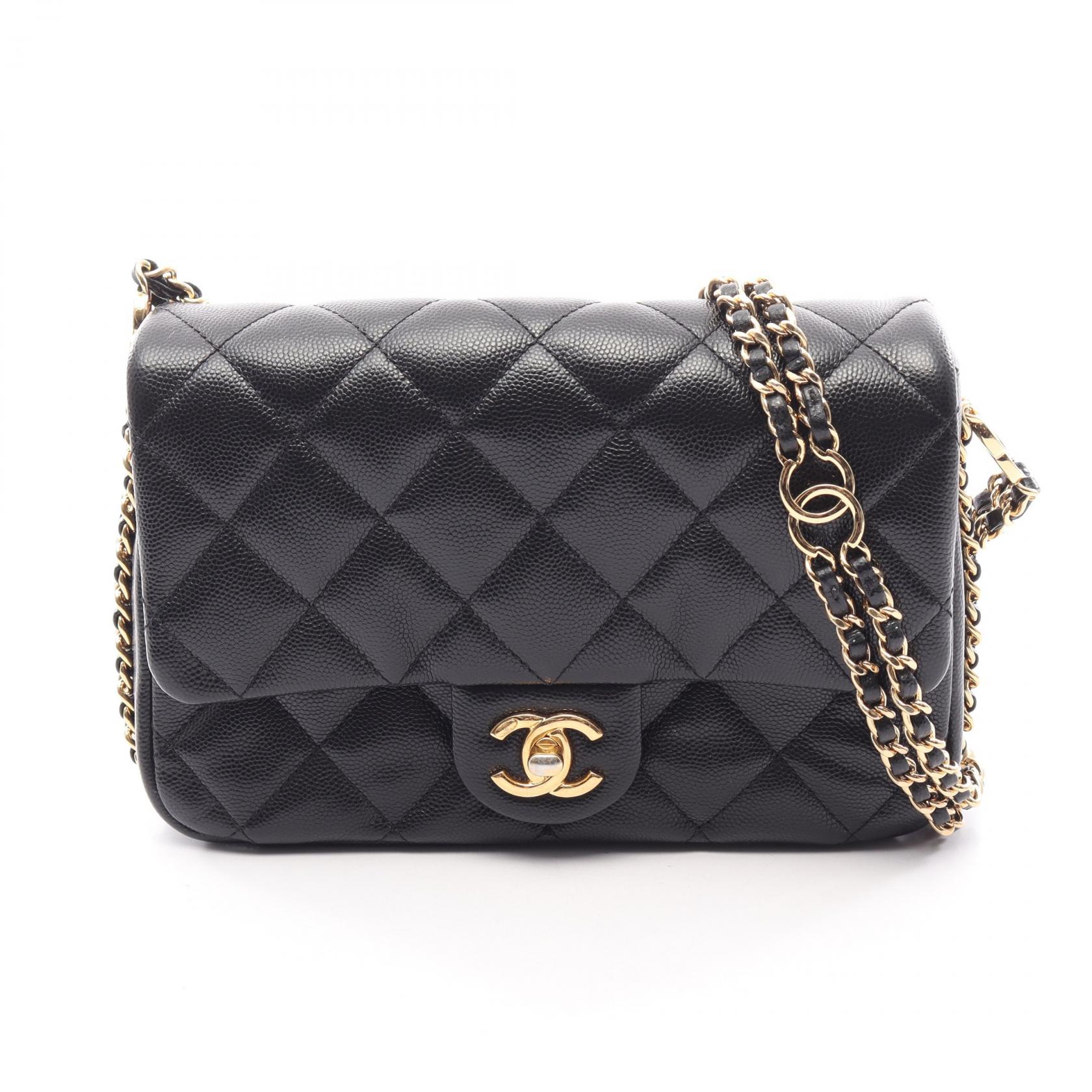 【10%OFFクーポン 7/26 9:59〆】 シャネル CHANEL マトラッセ ショルダーバッグ バッグ キャビアスキン(グレインドカーフ) レディース ブラック系 AS3757 【中古】|Brandoff銀座