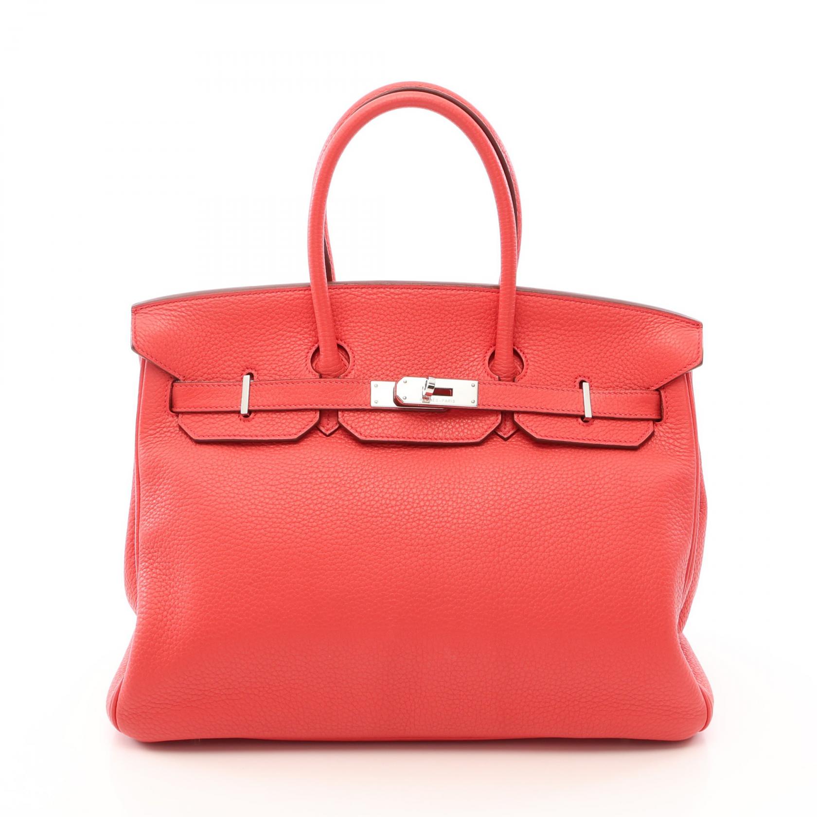 【10%OFFクーポン 7/26 9:59〆】 エルメス HERMES バーキン35 ハンドバッグ バッグ レザー トリヨンクレマンス トリヨンクレマンス レディース ピンク系 【中古】｜Brandoff銀座