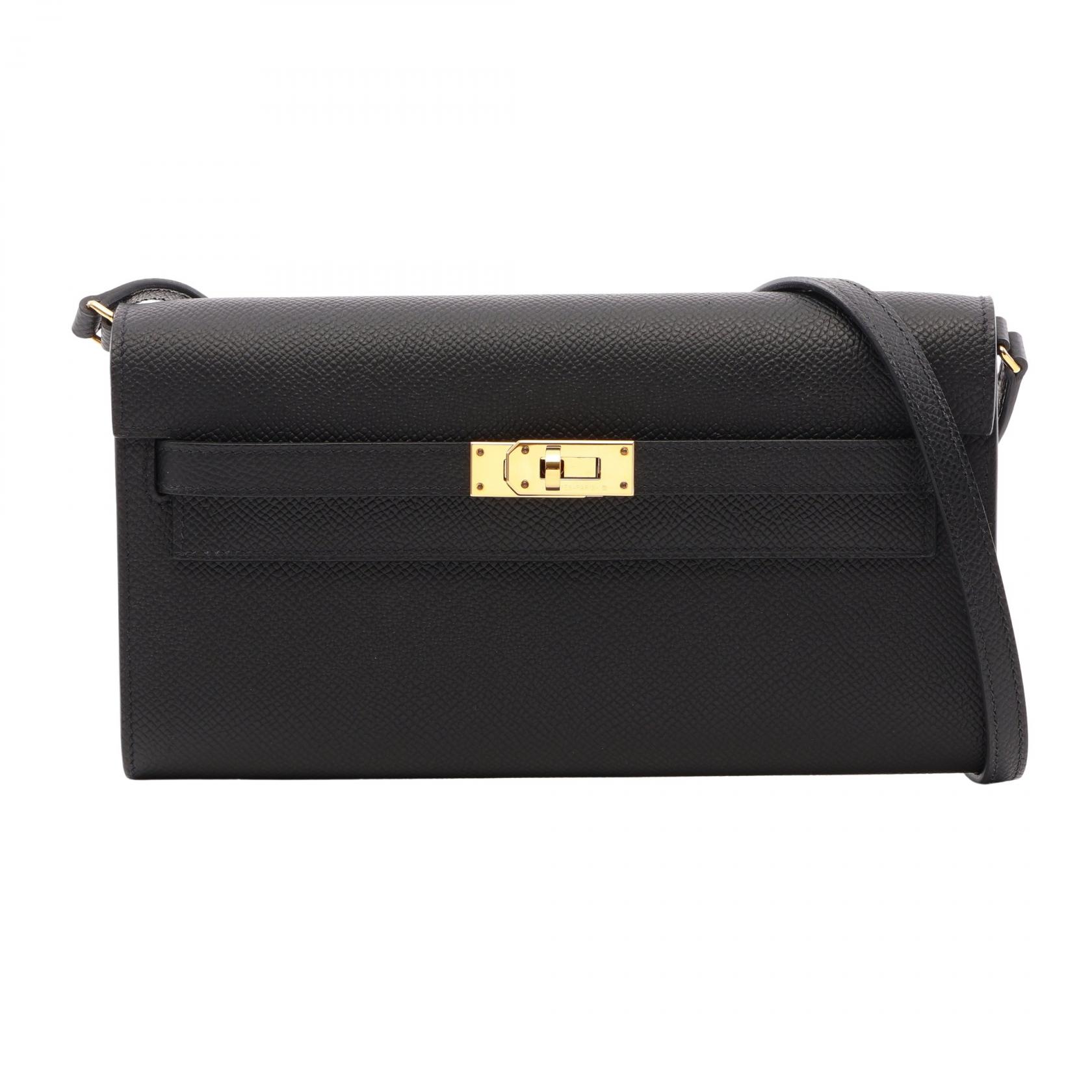 【10%OFFクーポン 7/26 9:59〆】 エルメス HERMES ケリートゥーゴー ショルダーバッグ バッグ ヴォーエプソン ヴォーエプソン レディース ブラック系 【中古】｜Brandoff銀座