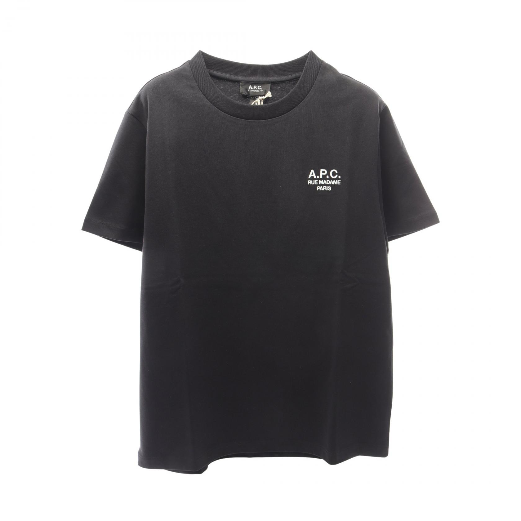 【10%OFFクーポン 7/26 9:59〆】 アーペーセー A.P.C. COHBU ロゴ刺繍 半袖Tシャツ 衣料品 トップス コットン メンズ レディース ブラック系 M26388COHBUTZCL 【新品】｜Brandoff銀座