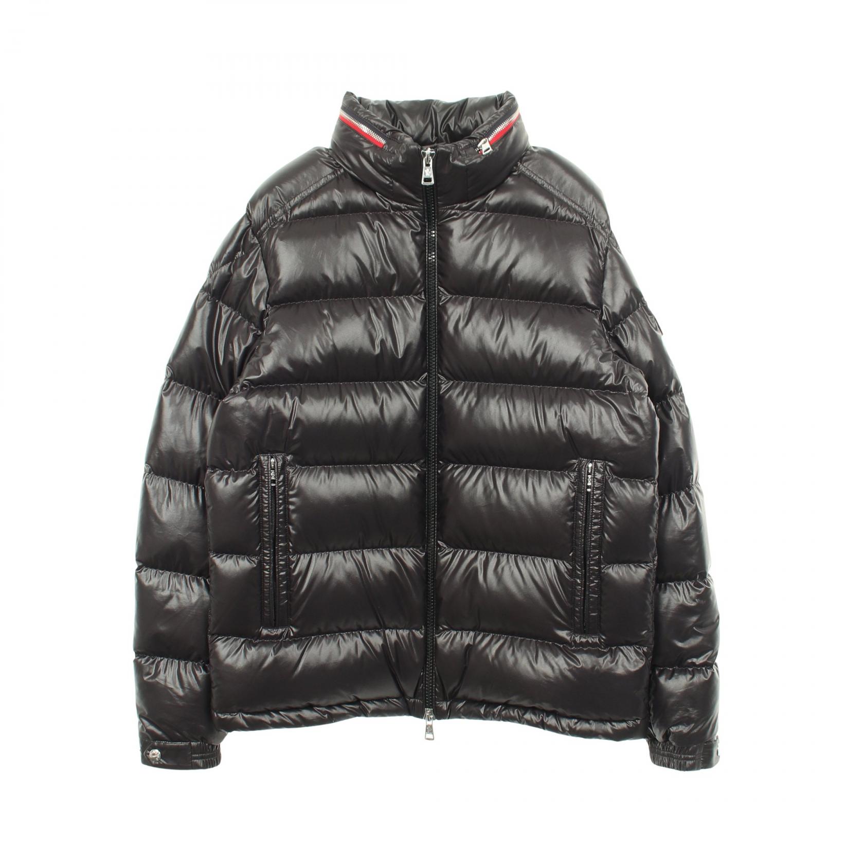 【10%OFFクーポン 7/26 9:59〆】 モンクレール MONCLER BOURNE フード付き ダウンジャケット 衣料品 アウター ポリエステル メンズ ブラック系 1A00023 【中古】｜Brandoff銀座