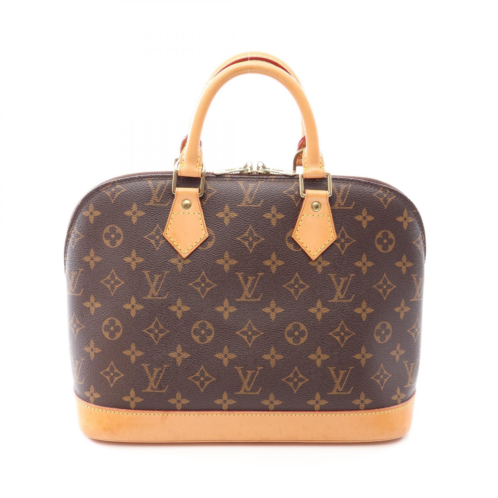 【10%OFFクーポン 7/26 9:59〆】 ルイ・ヴィトン LOUIS VUITTON アルマPM モノグラム ハンドバッグ バッグ PVCコーティングキャンバス レザー レディース ブラウン系 M51130 【中古】|Brandoff銀座