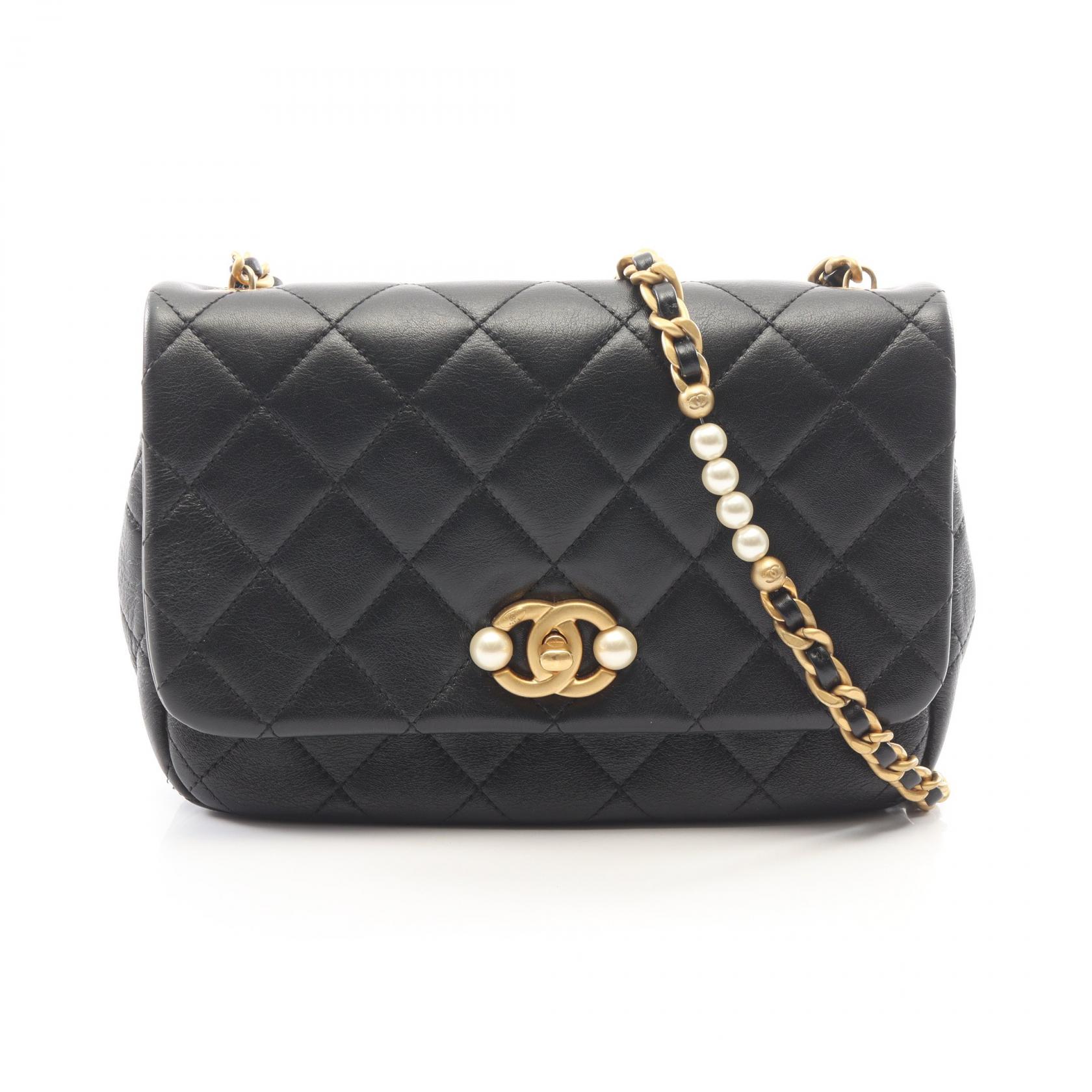 【10%OFFクーポン 7/26 9:59〆】 シャネル CHANEL マトラッセ ショルダーバッグ バッグ レザー レディース ブラック系 AS3001 【中古】|Brandoff銀座