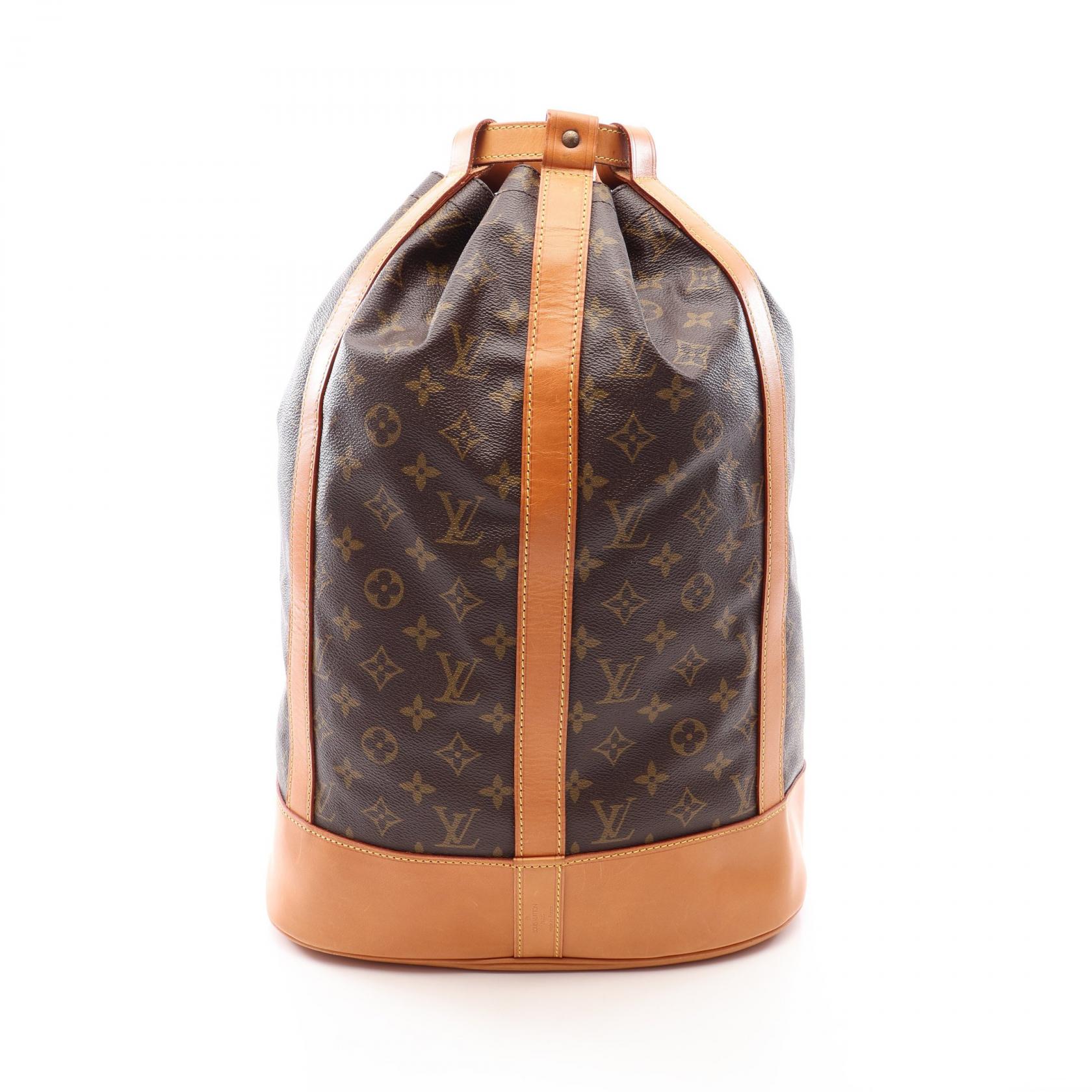 ルイ・ヴィトン LOUIS VUITTON ランドネGM ショルダーバッグ バッグ PVCコーティングキャンバス レザー モノグラム レディース ブラウン系 M42244 【中古】｜Brandoff銀座