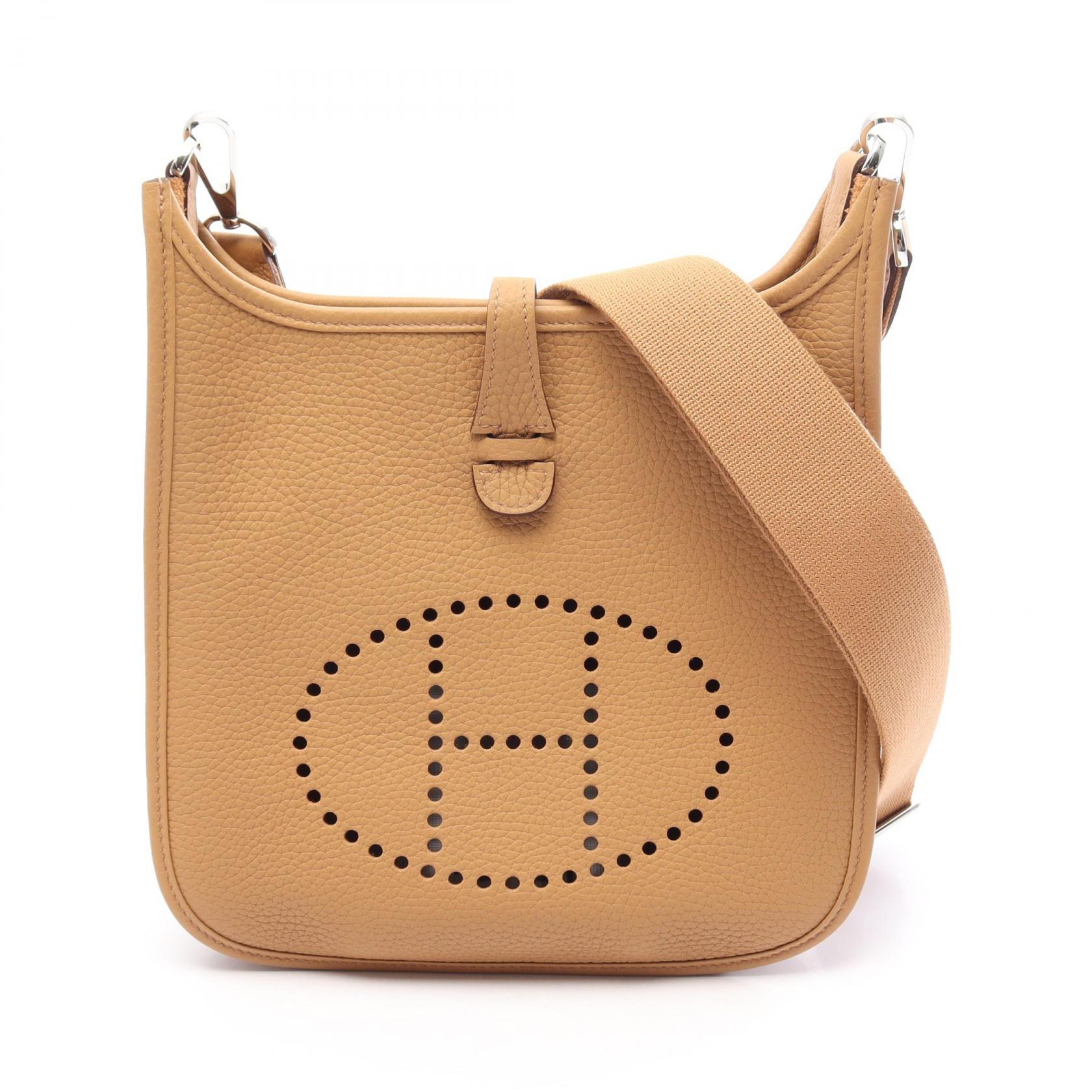 【10%OFFクーポン 7/26 9:59〆】 エルメス HERMES エヴリン23 ビスキュイ ショルダーバッグ バッグ トリヨンクレマンス トリヨンクレマンス レディース ベージュ系 【中古】｜Brandoff銀座 432,000円