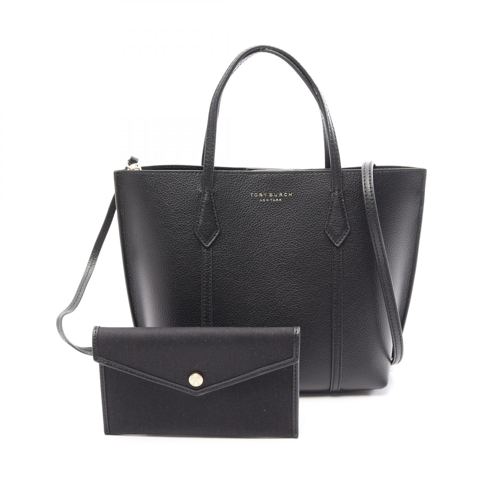 【10%OFFクーポン 7/26 9:59〆】 トリーバーチ Tory Burch PERRY SMALL 2WAY ハンドバッグ バッグ レザー レディース ブラック系 174234001 【新品】｜Brandoff銀座