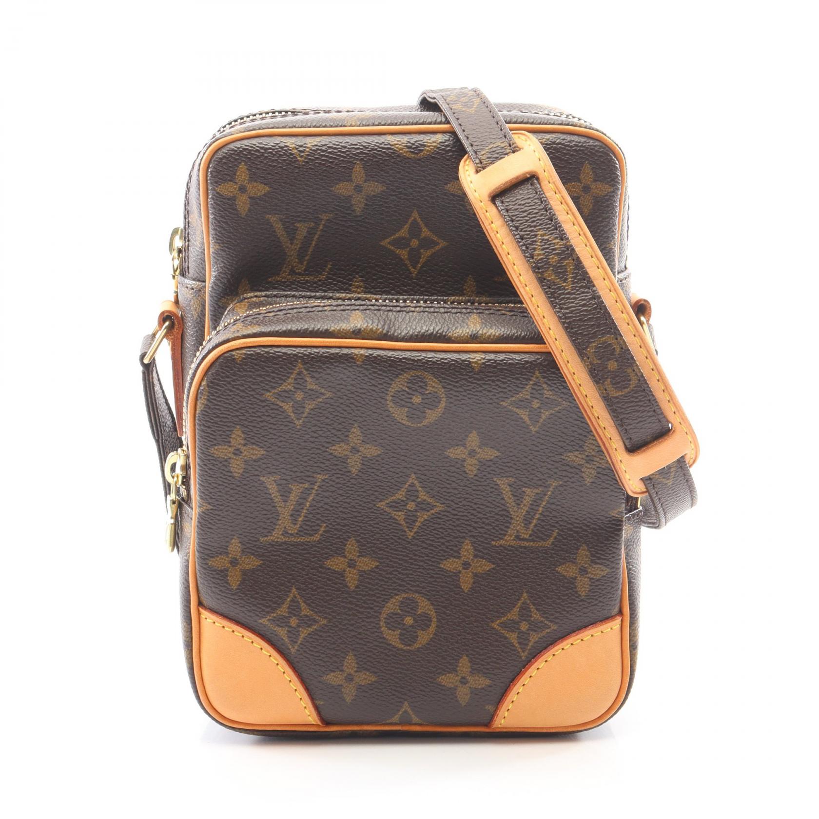 【10%OFFクーポン 7/26 9:59〆】 ルイ・ヴィトン LOUIS VUITTON アマゾン ショルダーバッグ バッグ PVCコーティングキャンバス レザー モノグラム レディース ブラウン系 M45236 【中古】|Brandoff銀座
