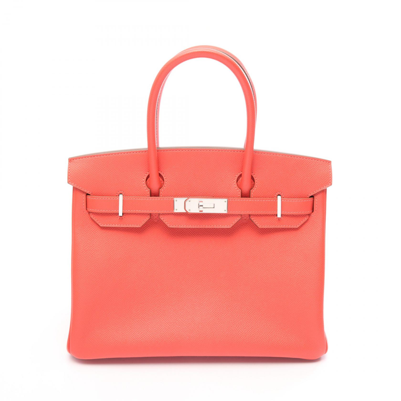 【10%OFFクーポン 7/26 9:59〆】 エルメス HERMES バーキン30 ハンドバッグ バッグ レザー カーフ（牛革） ヴォーエプソン ヴォーエプソン レディース レッド系 【中古】｜Brandoff銀座 885,500円