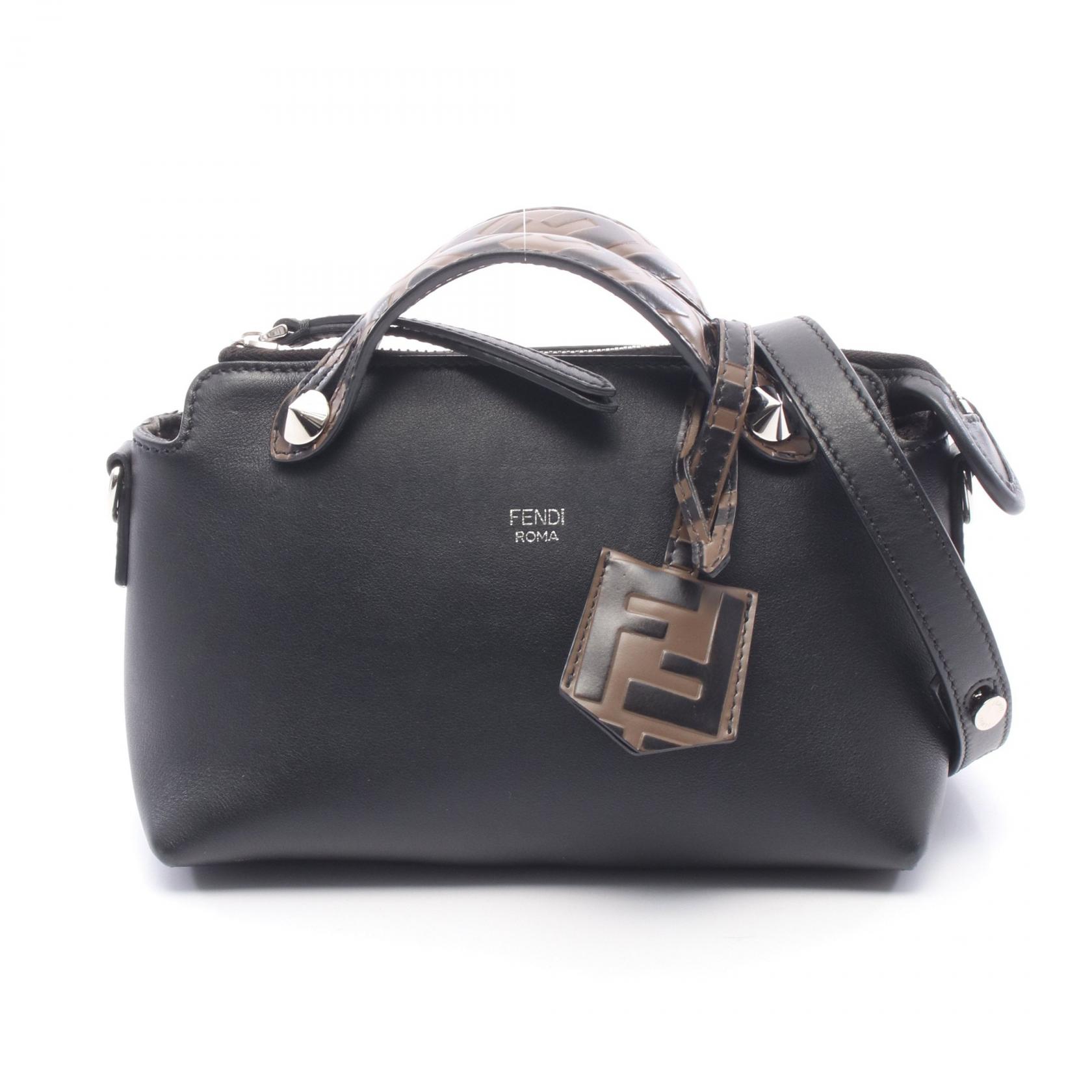 【10%OFFクーポン 7/26 9:59〆】 フェンディ FENDI BY THE WAY MINI バイザウェイ ミニ 2WAY ハンドバッグ バッグ レザー レディース ブラック系 / ブラウン系 8BL145 【中古】｜Brandoff銀座