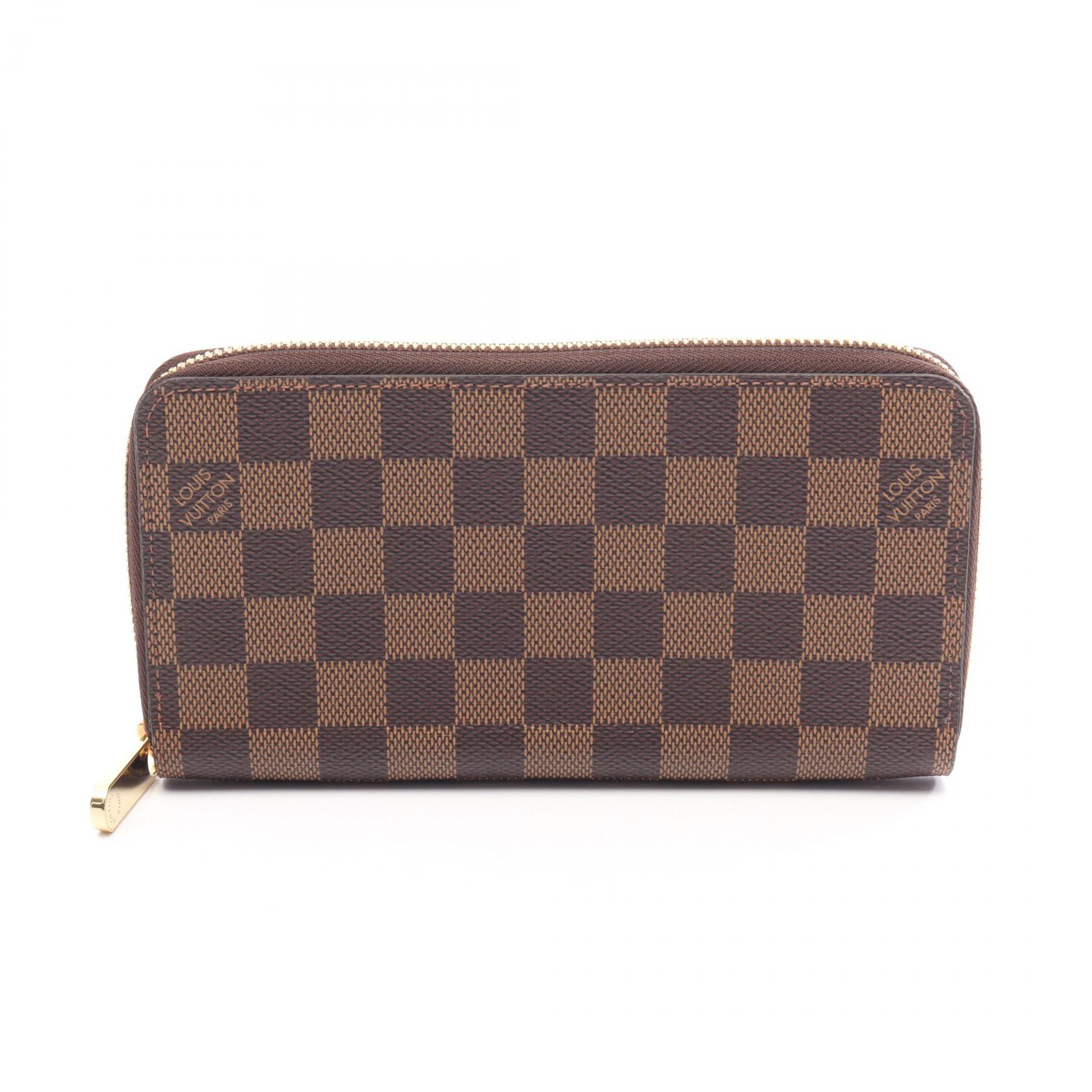 ルイ・ヴィトン LOUIS VUITTON ジッピーウォレット ラウンド長財布 財布 キャンバス PVC ダミエ メンズ レディース ブラウン系 N41661 【中古】｜Brandoff銀座