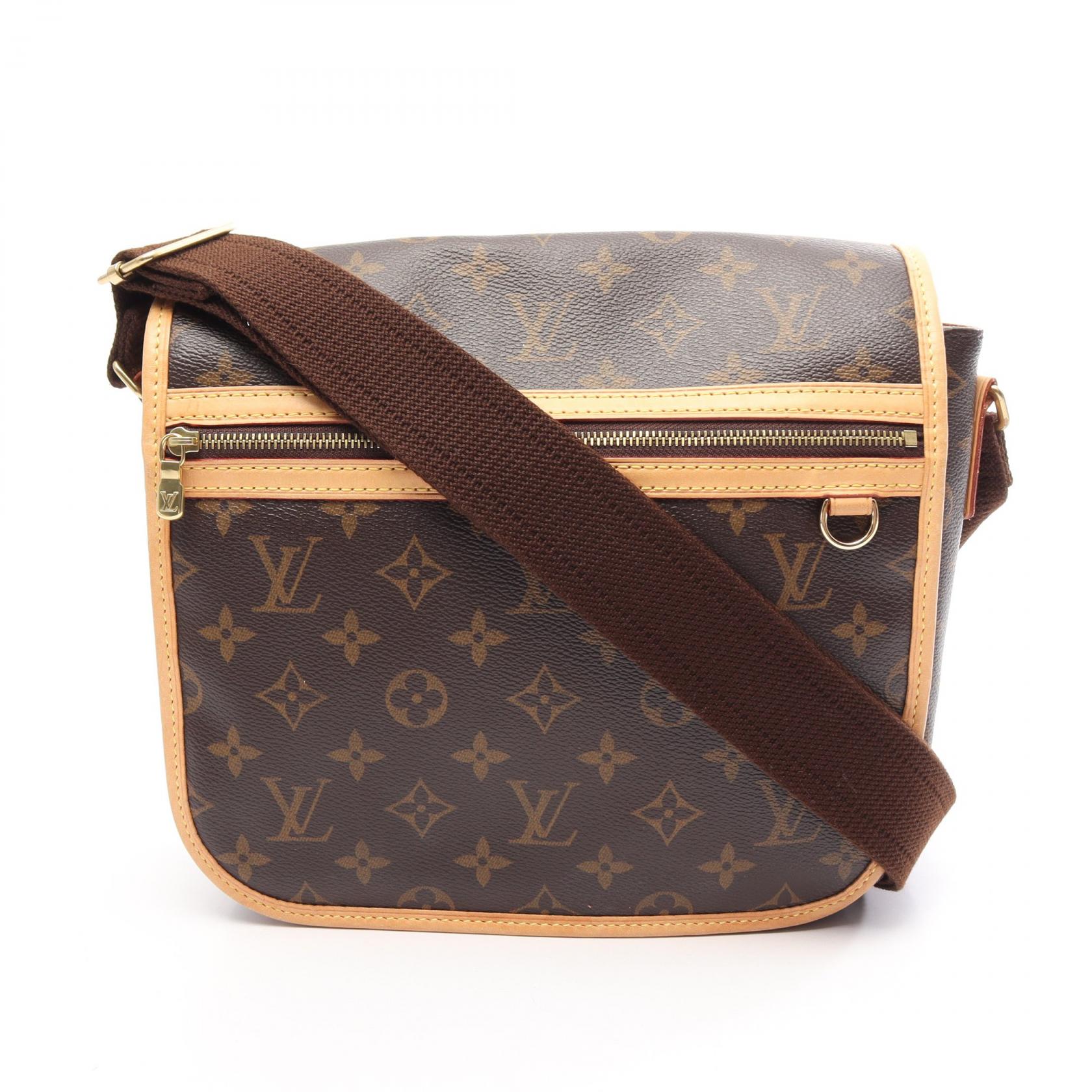 【10%OFFクーポン 7/26 9:59〆】 ルイ・ヴィトン LOUIS VUITTON メッセンジャーPM ボスフォール ショルダーバッグ バッグ PVCコーティングキャンバス レザー モノグラム レディース ブラウン系 M40106 【中古】｜Brandoff銀座