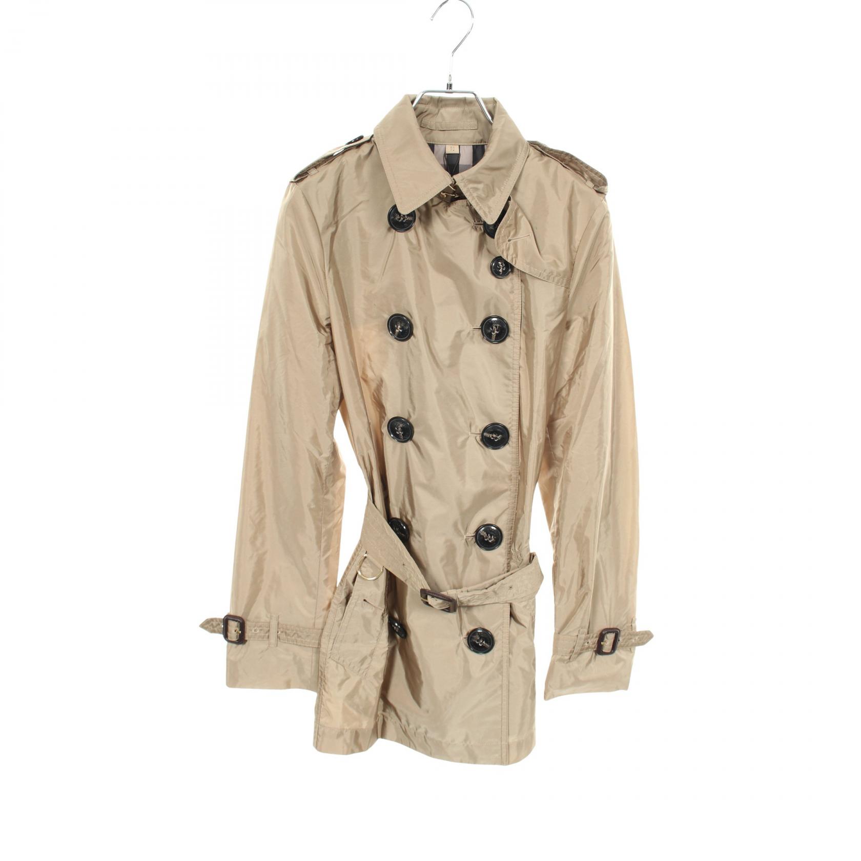 【10%OFFクーポン 7/26 9:59〆】 バーバリー BURBERRY トレンチコート 衣料品 アウター キュプラ レディース カーキ系 4010945 【中古】|Brandoff銀座