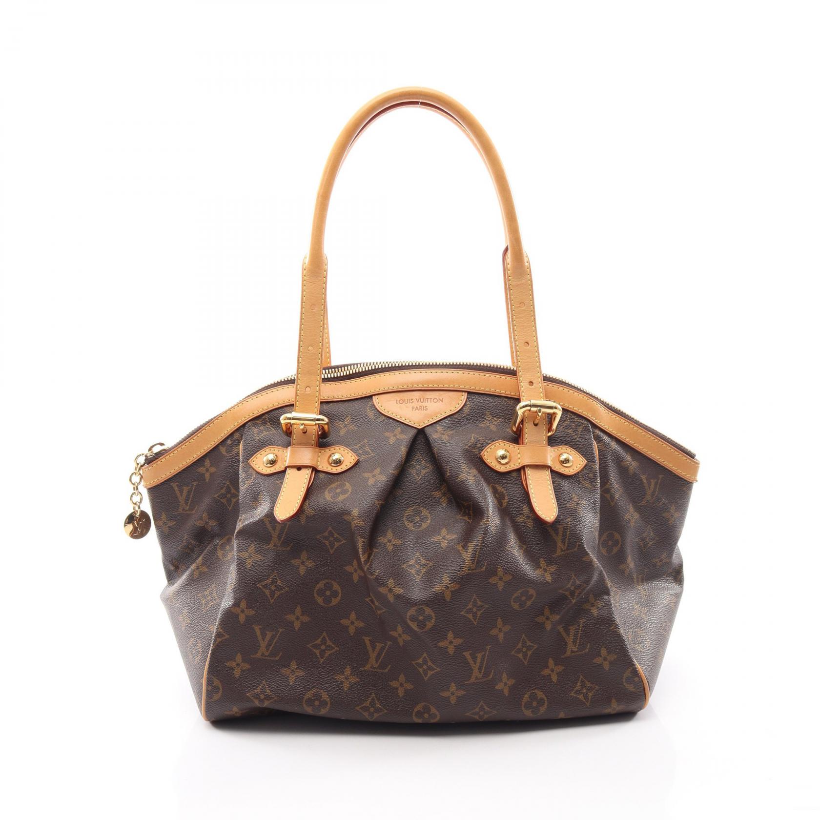 【10%OFFクーポン 7/26 9:59〆】 ルイ・ヴィトン LOUIS VUITTON ティヴォリGM ハンドバッグ バッグ PVCコーティングキャンバス レザー モノグラム レディース ブラウン系 M40144 【中古】｜Brandoff銀座