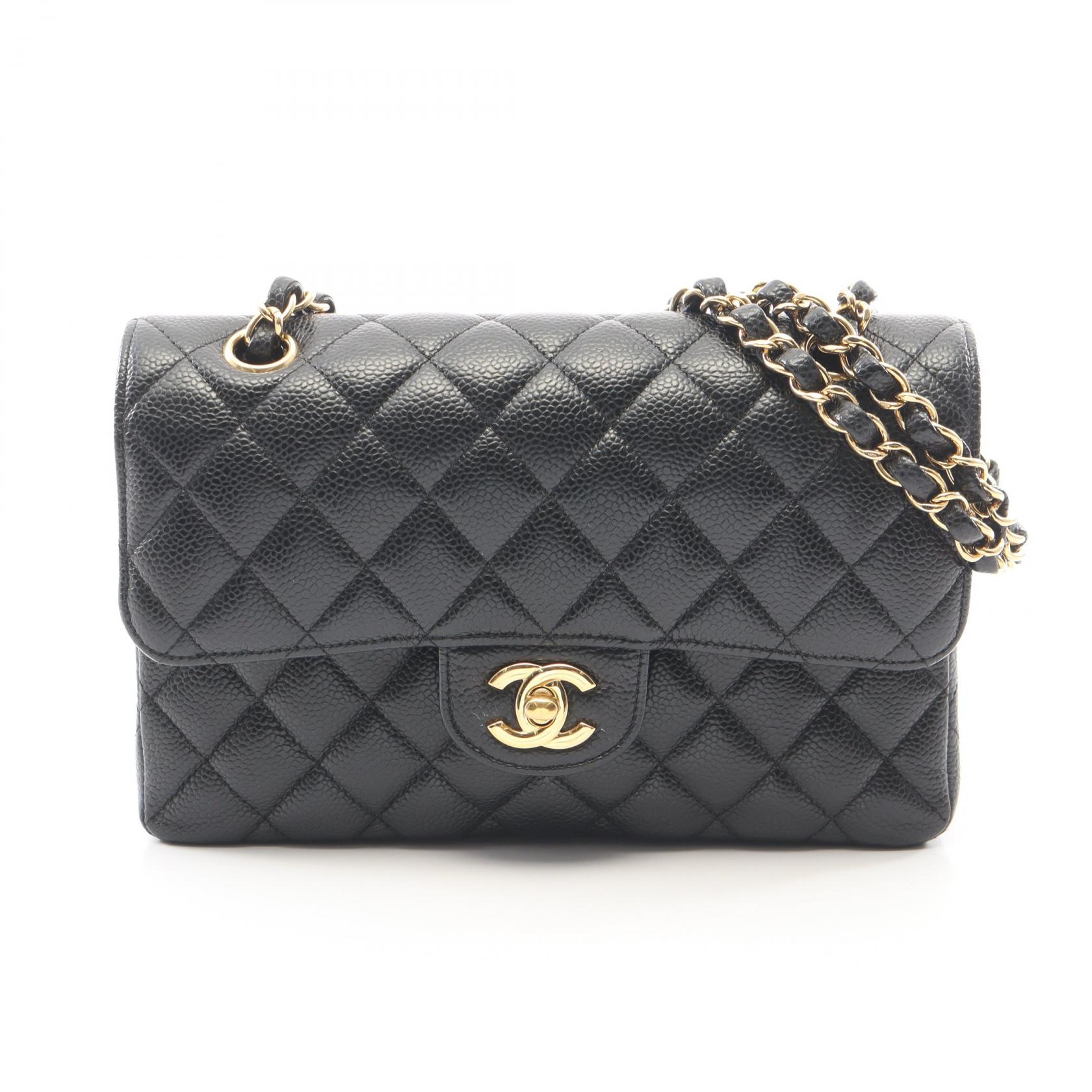 【10%OFFクーポン 7/26 9:59〆】 シャネル CHANEL マトラッセ Wフラップ ショルダーバッグ バッグ キャビアスキン(グレインドカーフ) レディース ブラック系 【中古】|Brandoff銀座