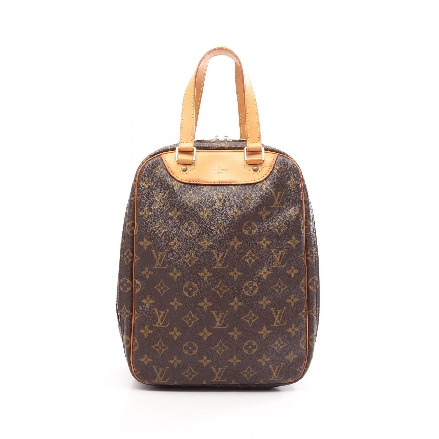 【10%OFFクーポン 7/26 9:59〆】 ルイ・ヴィトン LOUIS VUITTON エクスキュルシオン モノグラム ハンドバッグ バッグ PVCコーティングキャンバス レザー レディース ブラウン系 M41450 【中古】｜Brandoff銀座